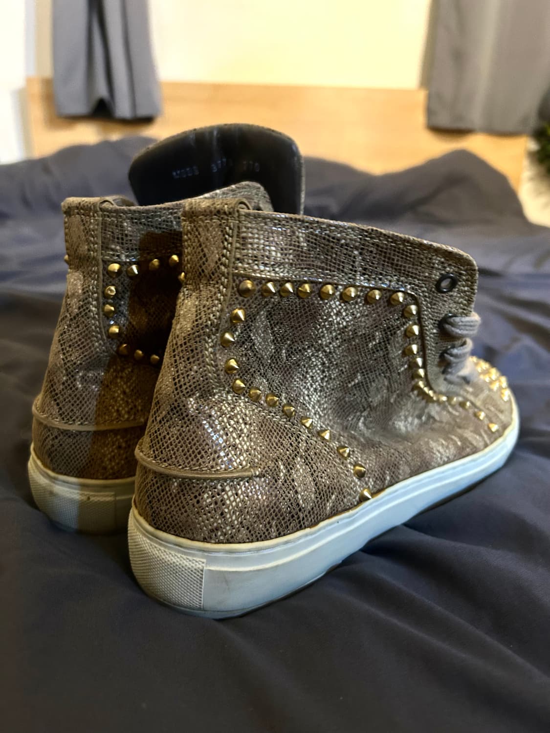 Python Leather Stud y2k High Top 상품이미지5