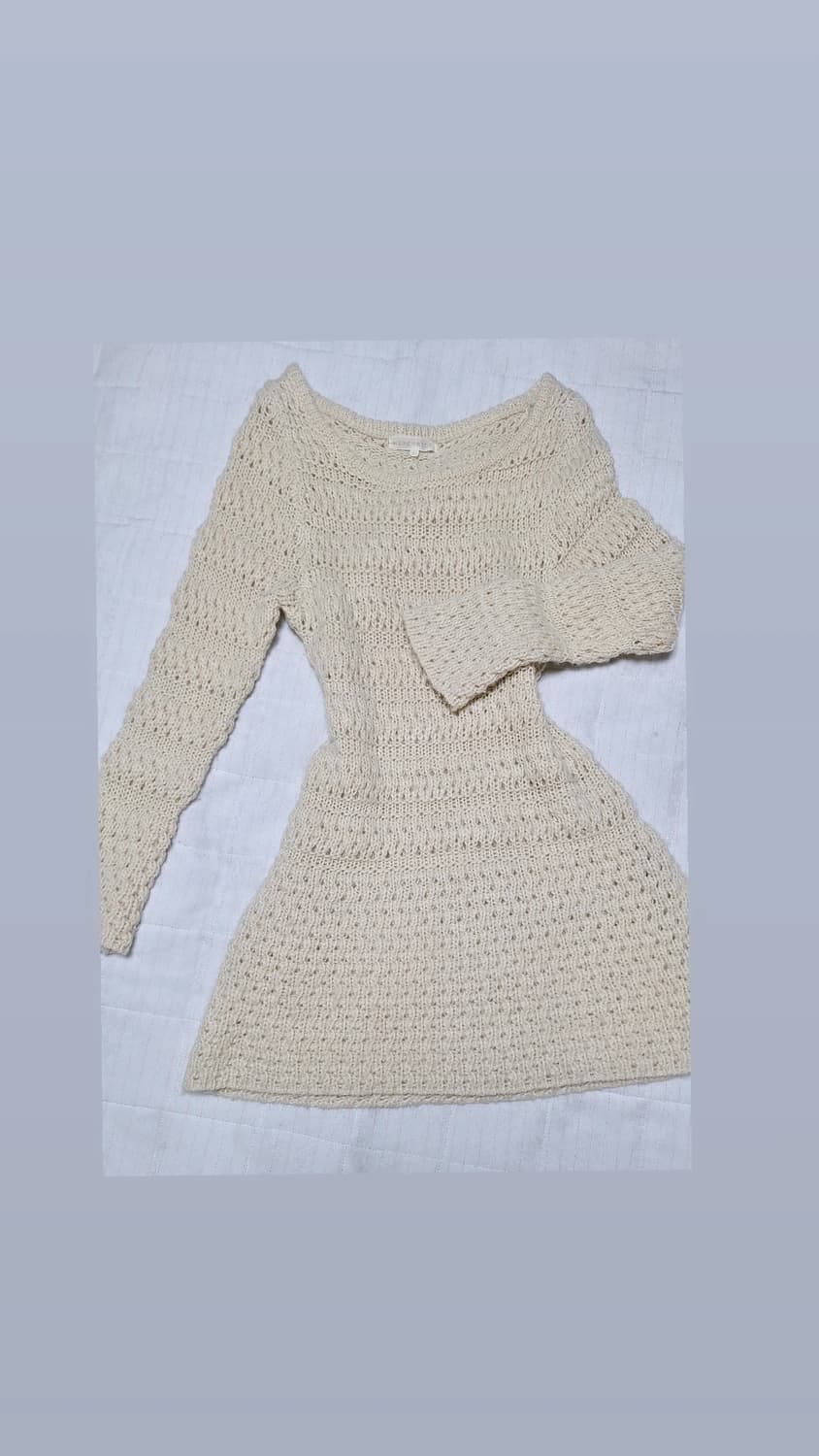 아이보리 빈티지 니트 원피스 상품이미지1