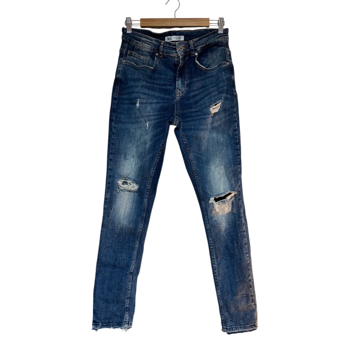 자라 밑단 포인트 데님 팬츠 청바지 상품이미지1