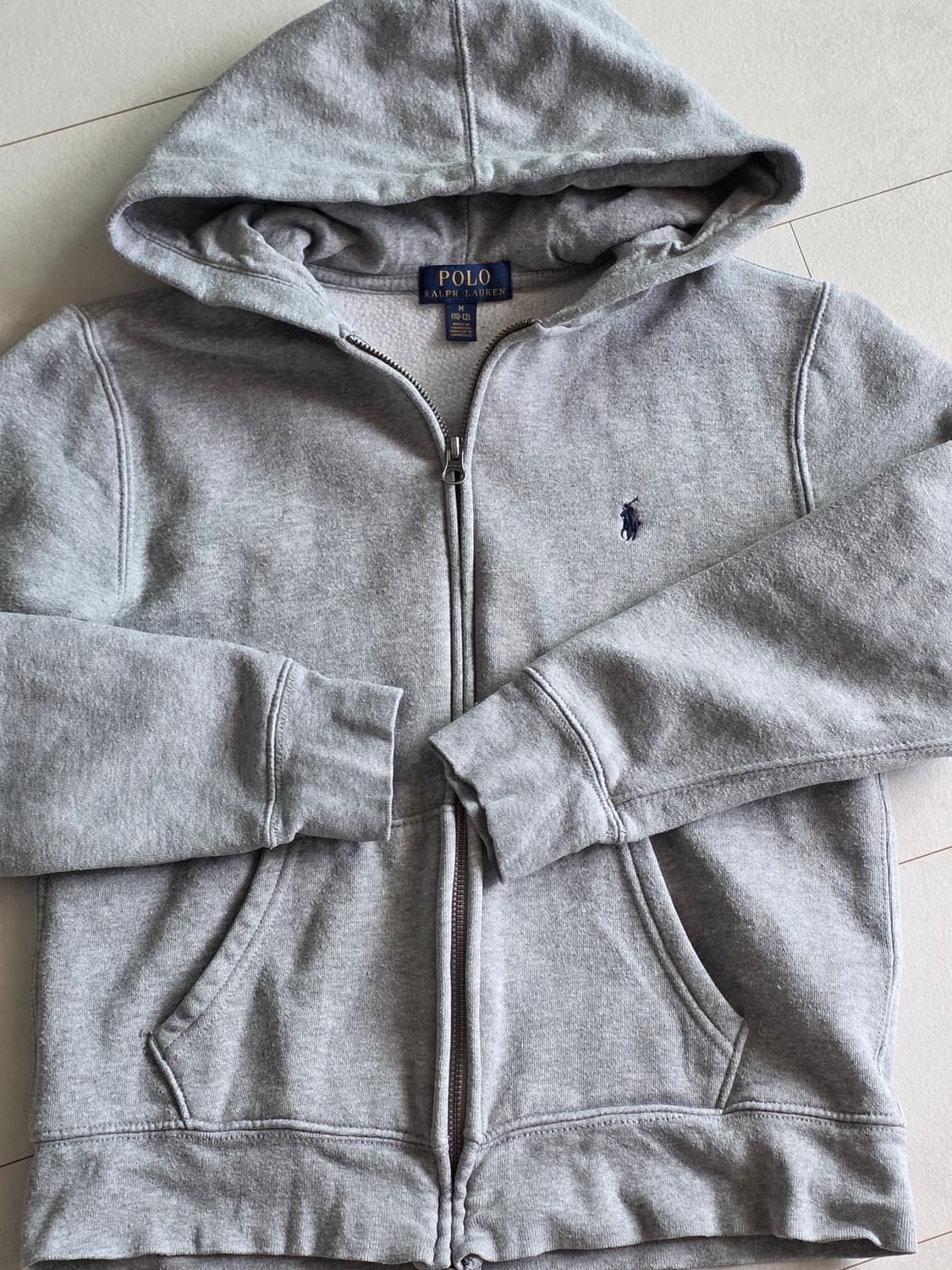 폴로 랄프로렌  후드 집업 그레이 M10-12 여성마른44 상품이미지1