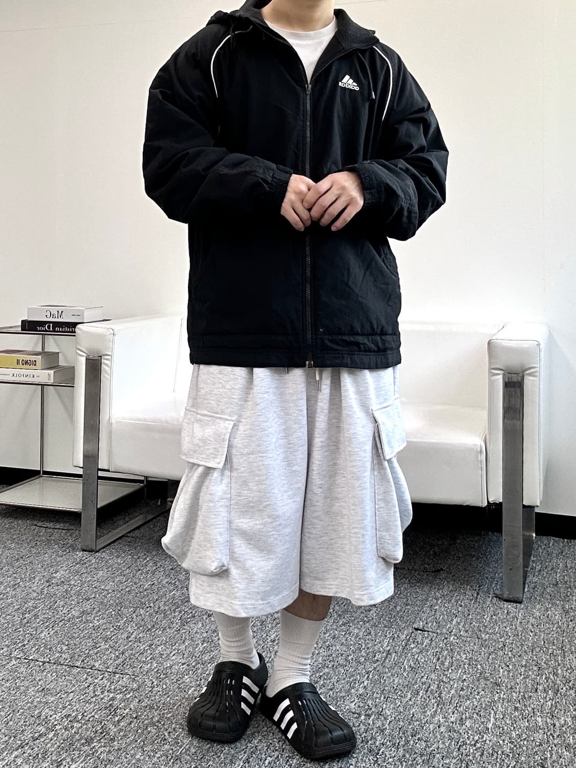 아디다스 나일론 후드 올드스쿨 바람막이 110  상품이미지4