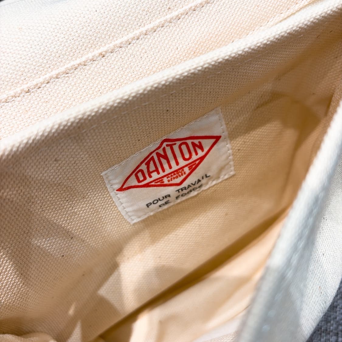 (정품/새상품) DANTON 단톤 공용 코튼 캔버스 숄더백 크로스백 상품이미지4