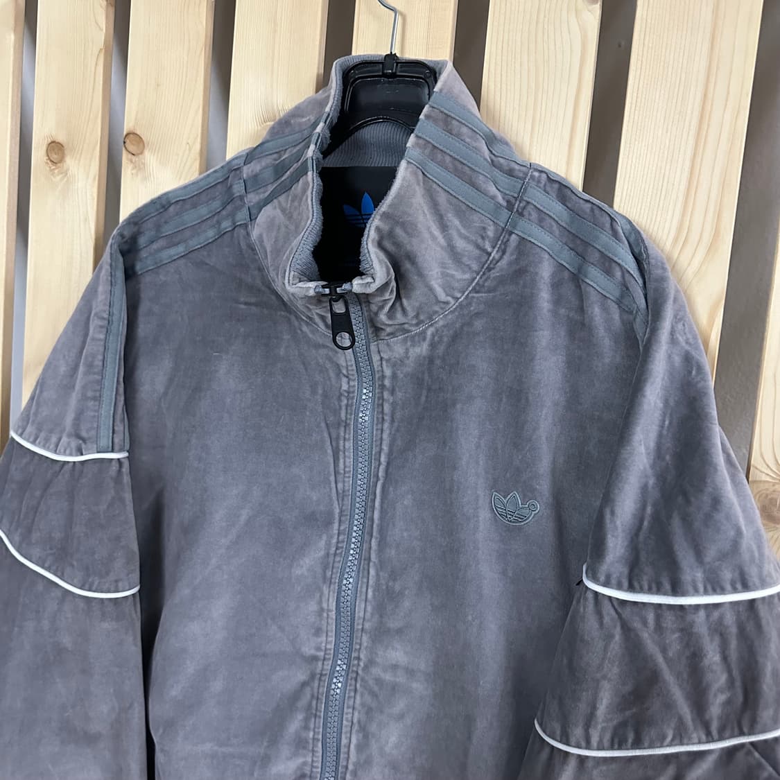 (XL) 아디다스 블루버전 벨벳 트랙탑 자켓 져지 상품이미지3