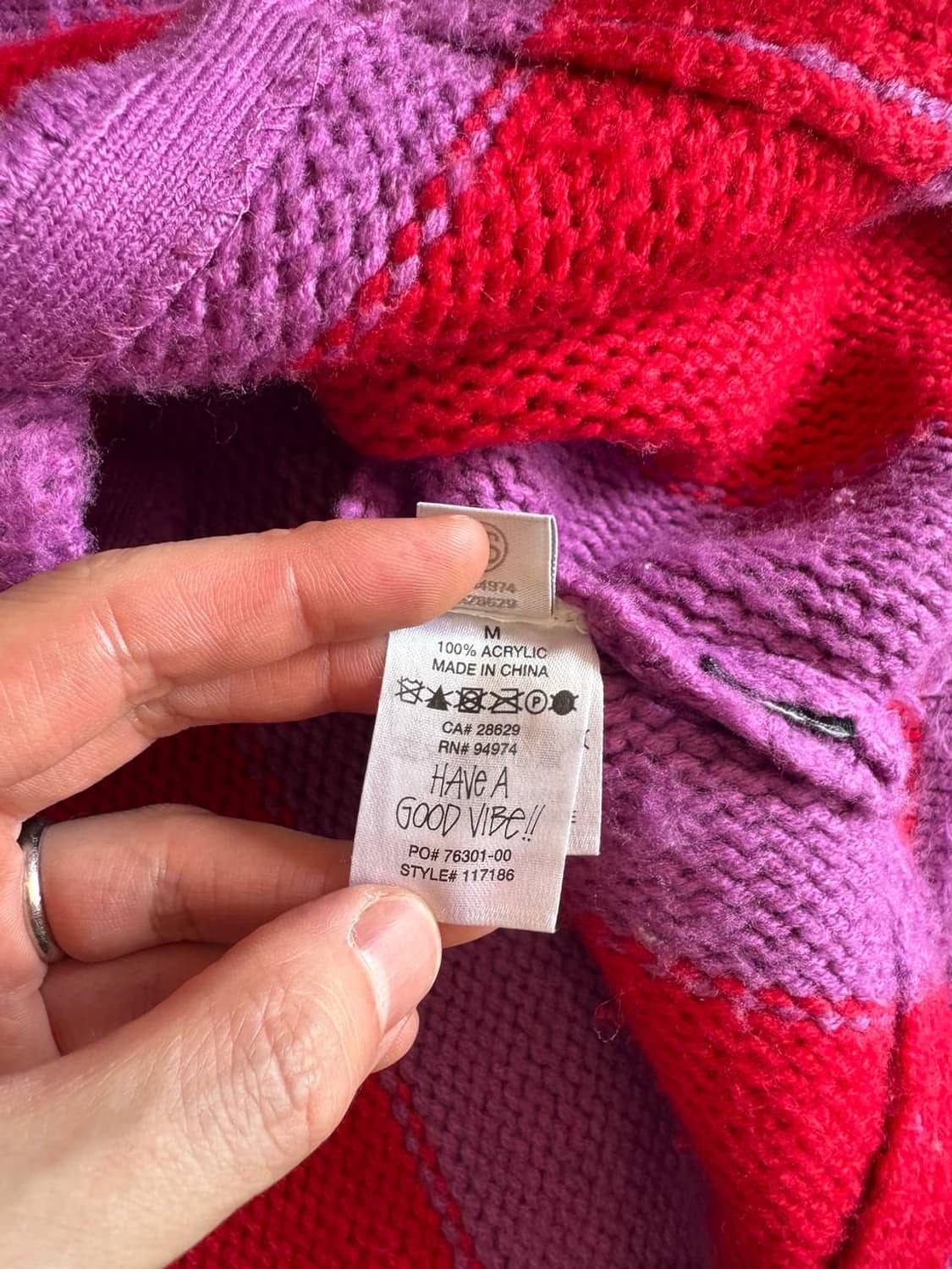 스투시 스트라이프 브러쉬드 가디건 상품이미지5