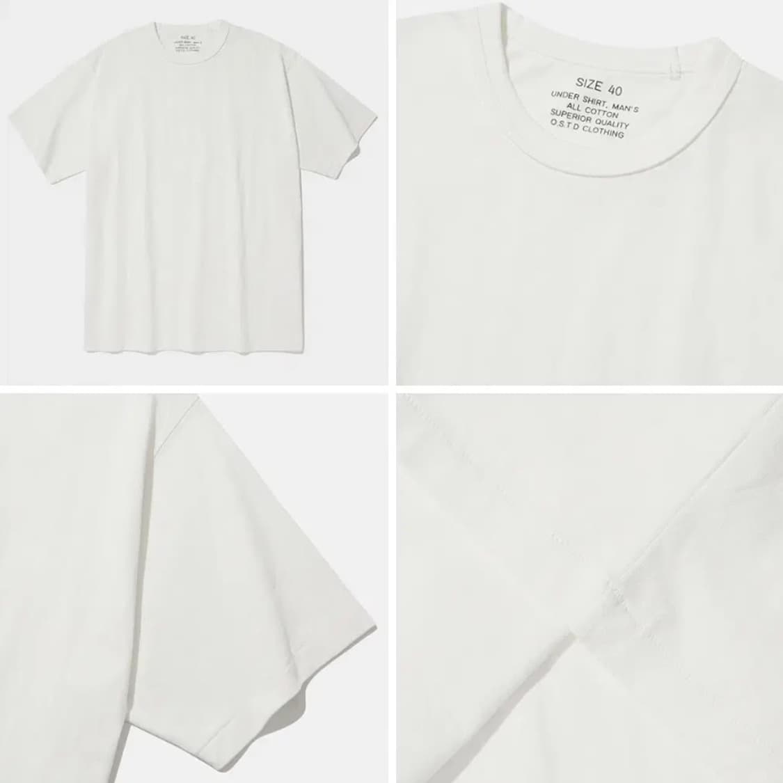 [정품] OUTSTANDING 아웃스탠딩 크루넥 반팔티 2종세트(새제품) 상품이미지6