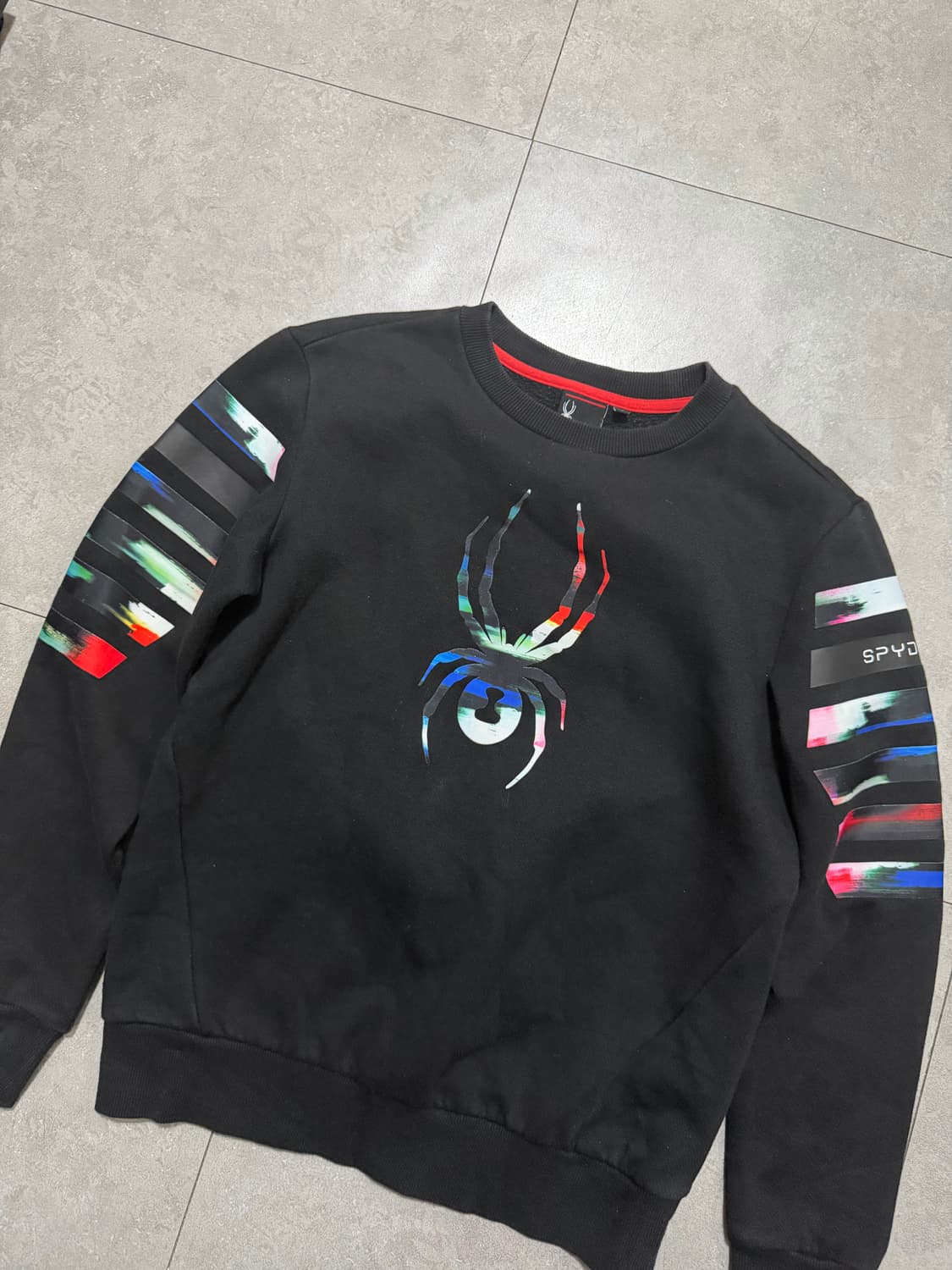스파이더  로고 패치 스웻셔츠  44~55size    상품이미지2