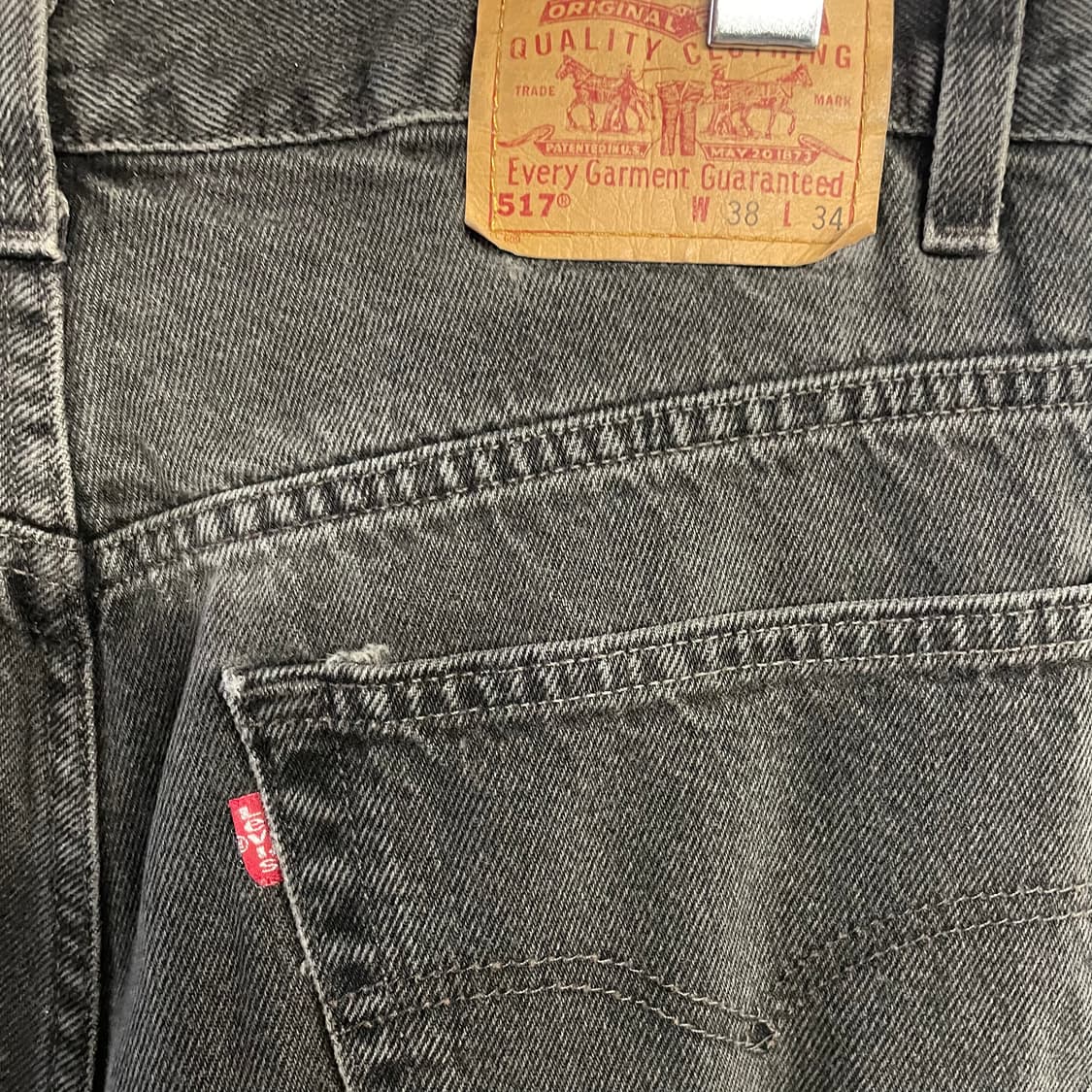 00s 리바이스 517 흑청 부츠컷 데님팬츠 상품이미지7