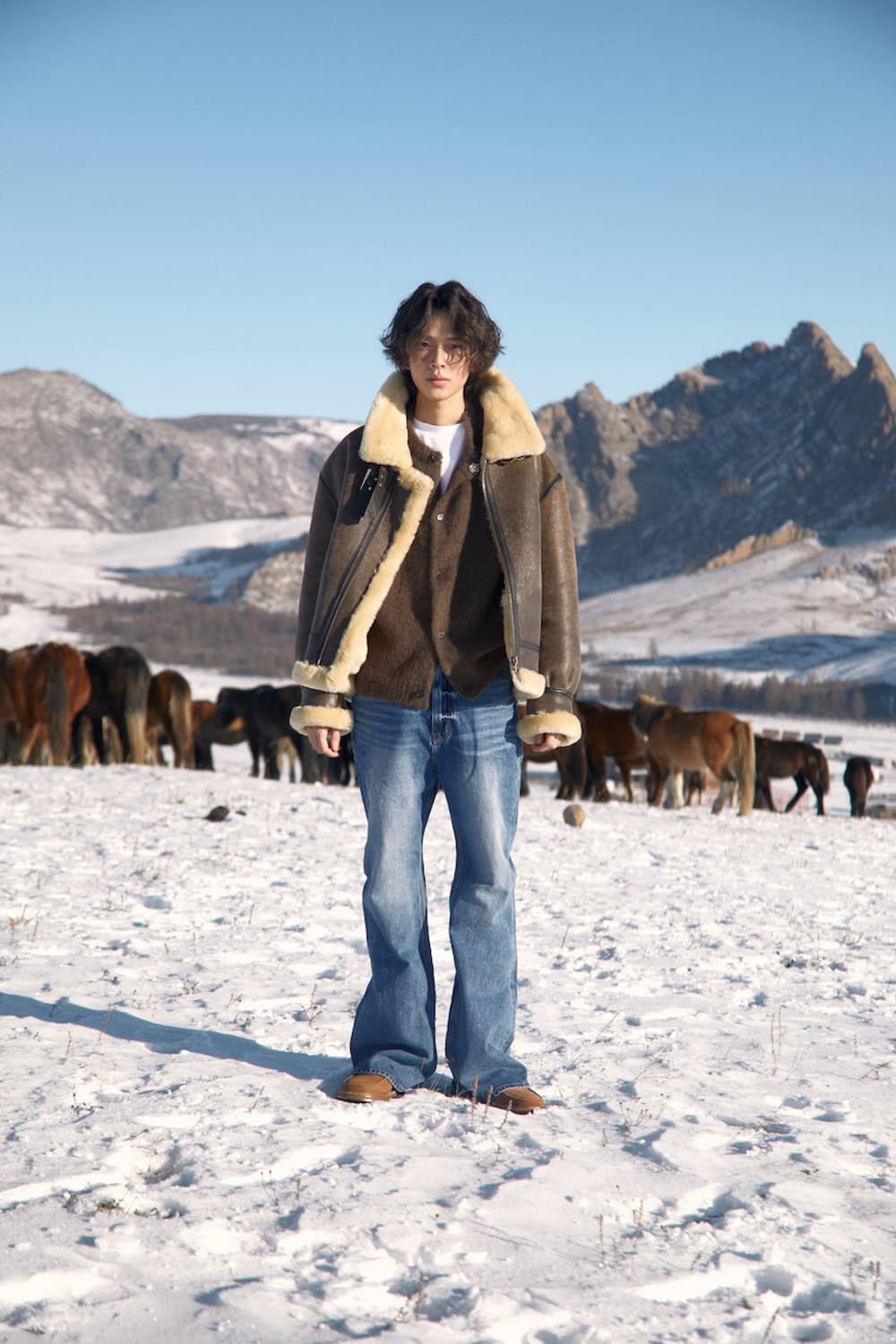 23fw stu lambskin brown mustang 상품이미지1