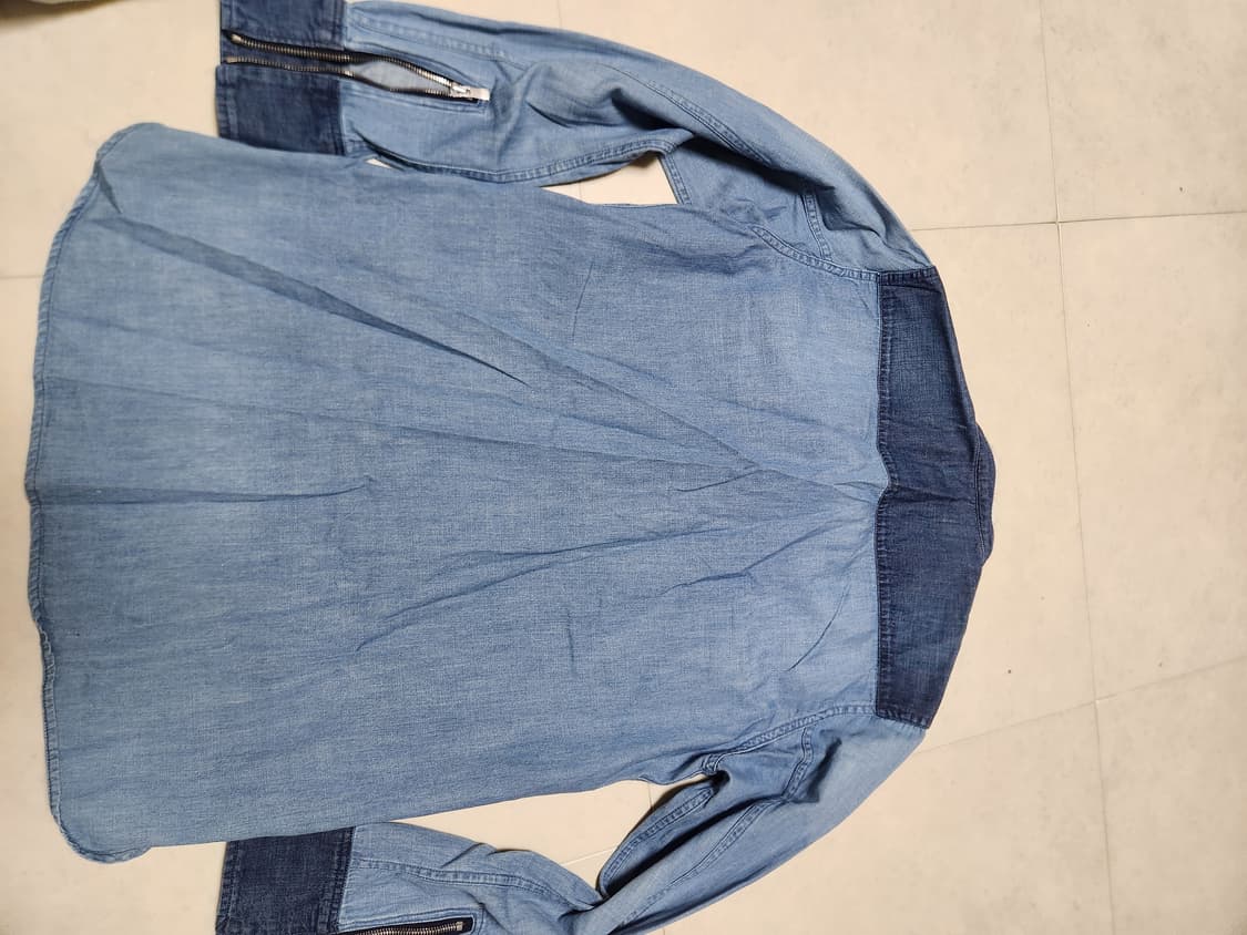 논네이티브 데님 셔츠 남방 블루 상품이미지7