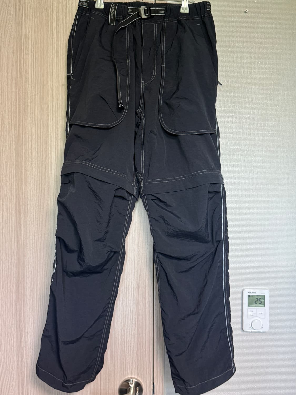 앤드원더 하이커 투웨이 팬츠 블랙 M 상품이미지1