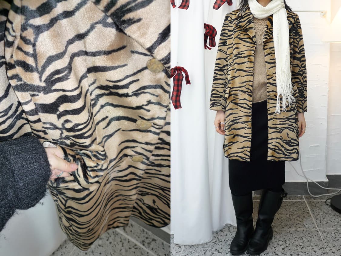 leopard chic mood coat 상품이미지1