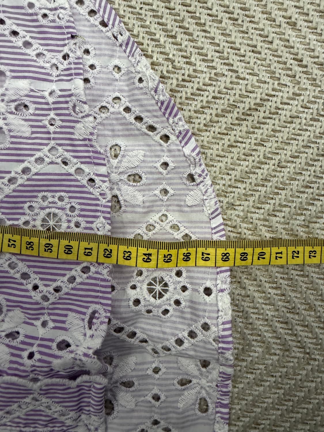 정품) maje 마쥬 퍼플 스트라이프 펀칭 블라우스 1 상품이미지10