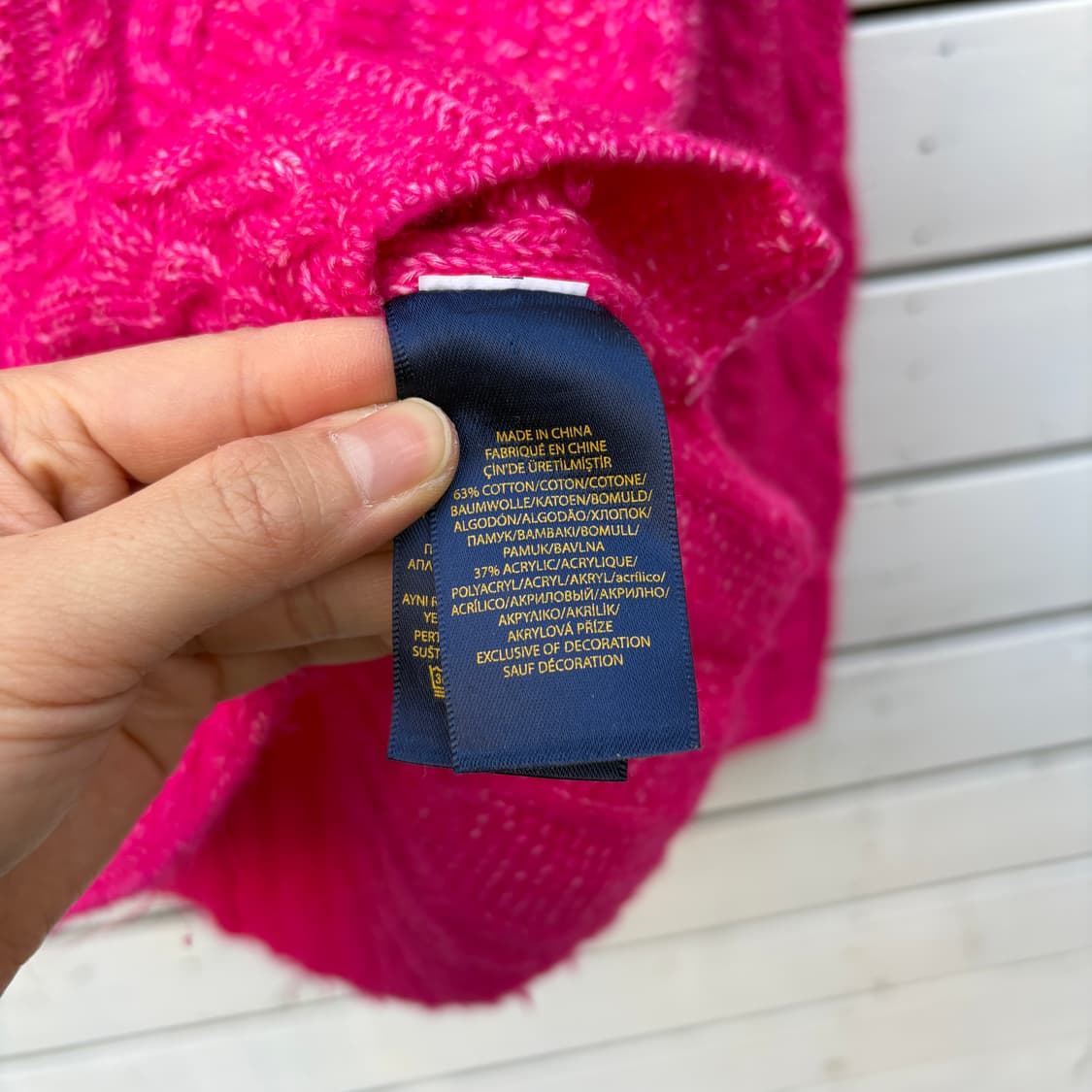 Polo 폴로 케이블 꽈배기 니트 상품이미지5