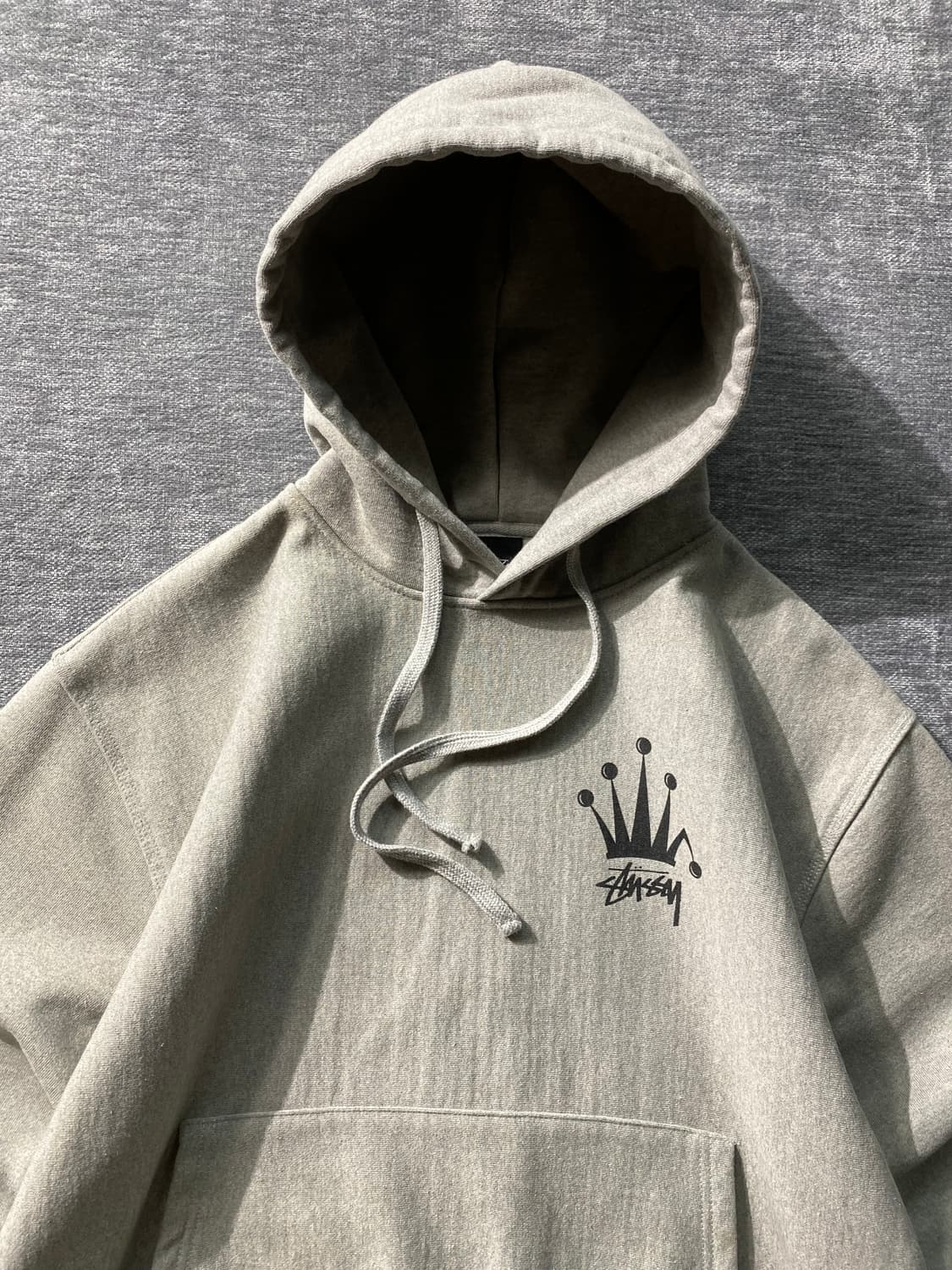 [M] Stussy 스투시 헤비웨이트 크라운 로고 후디 상품이미지4