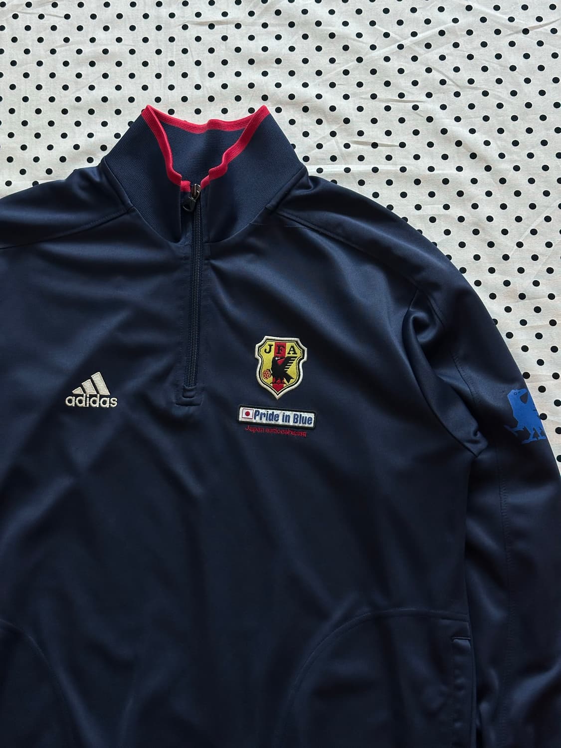 아디다스 일본 축구 국대 트레이닝 하프집업 트랙탑져지 상품이미지2