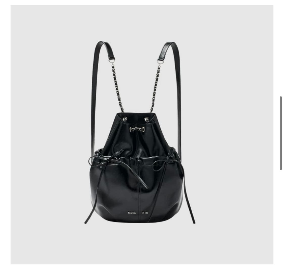 (새상품) 마뗑킴 드로우 스트링 리본 백팩 상품이미지1