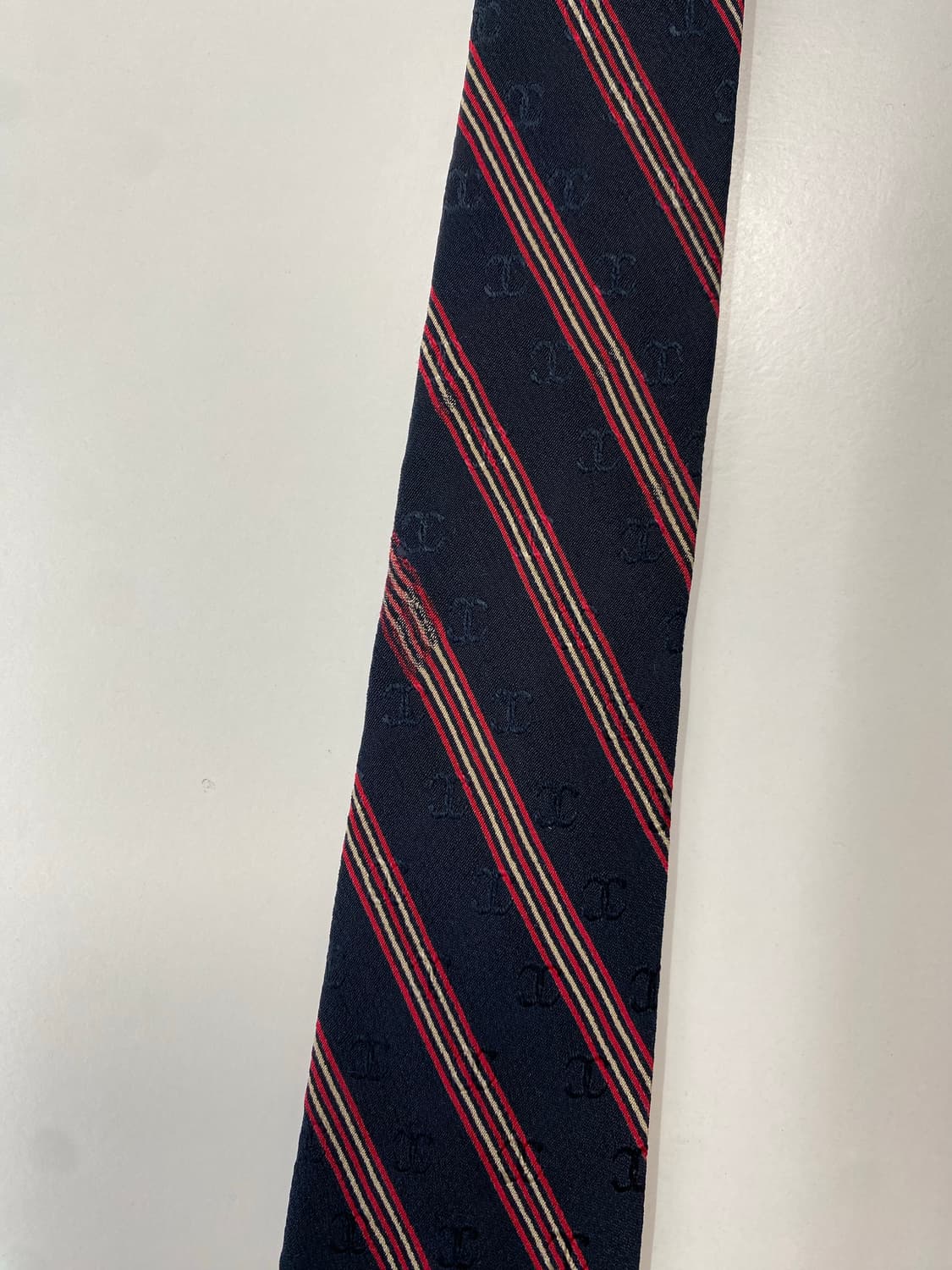 샤넬(CHANEL) 모노그램 명품 정품 넥타이8.2cm 상품이미지9