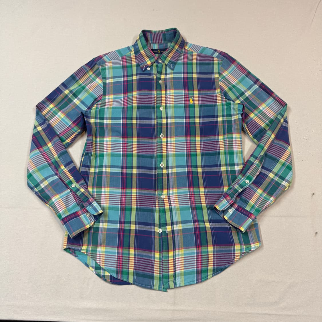 S) 폴로 랄프로렌 클래식핏 체크 반팔 셔츠 상품이미지1