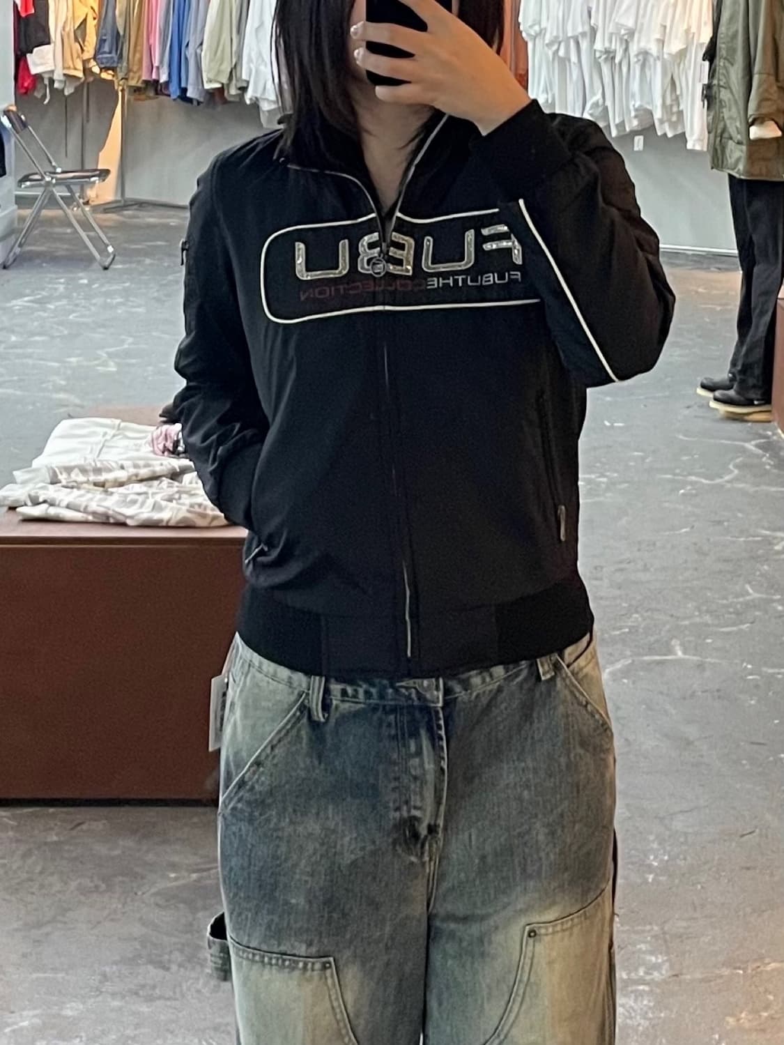 푸부 블랙 레이싱 자켓 H1516 상품이미지1