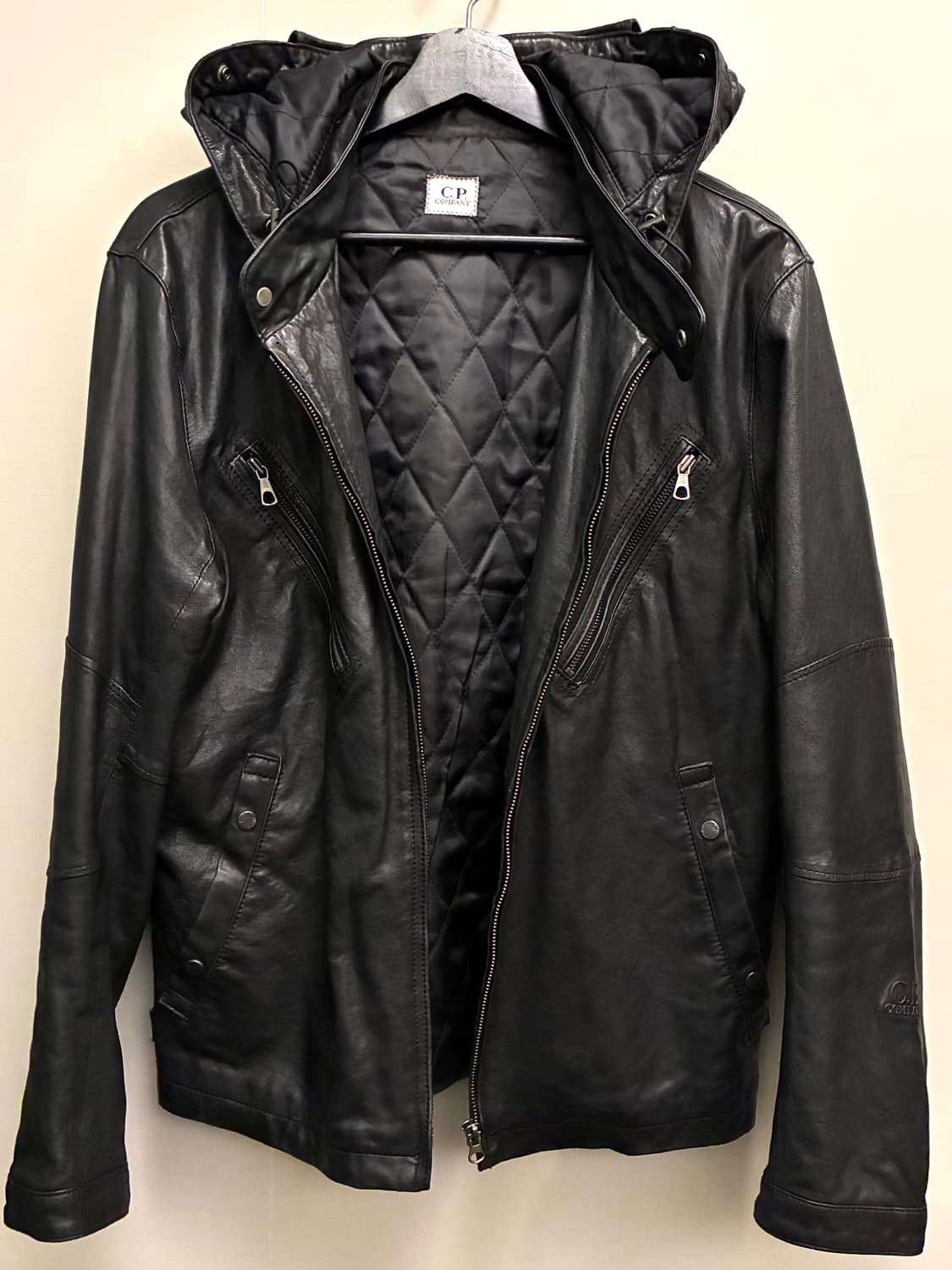 (L/100)C.P 컴퍼니 쉽스킨 양가죽 싱글 레더 고글자켓 상품이미지7