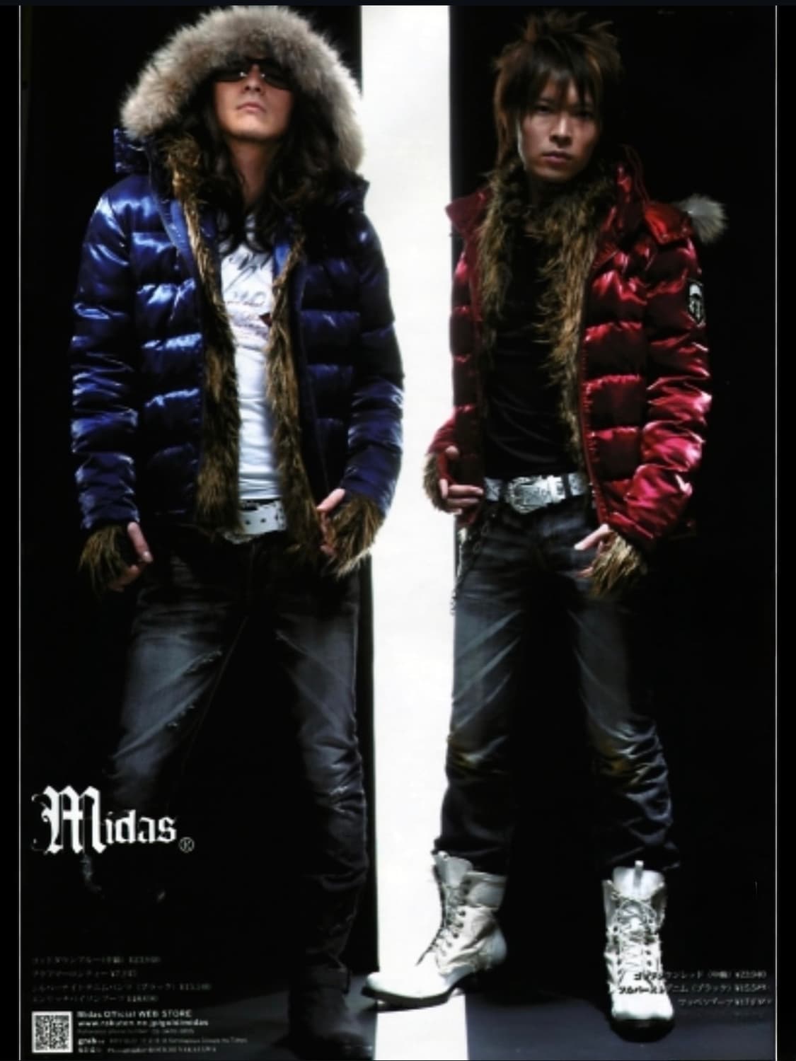 MIDAS Down Jacket Double Zip Glossy Blac 상품이미지7