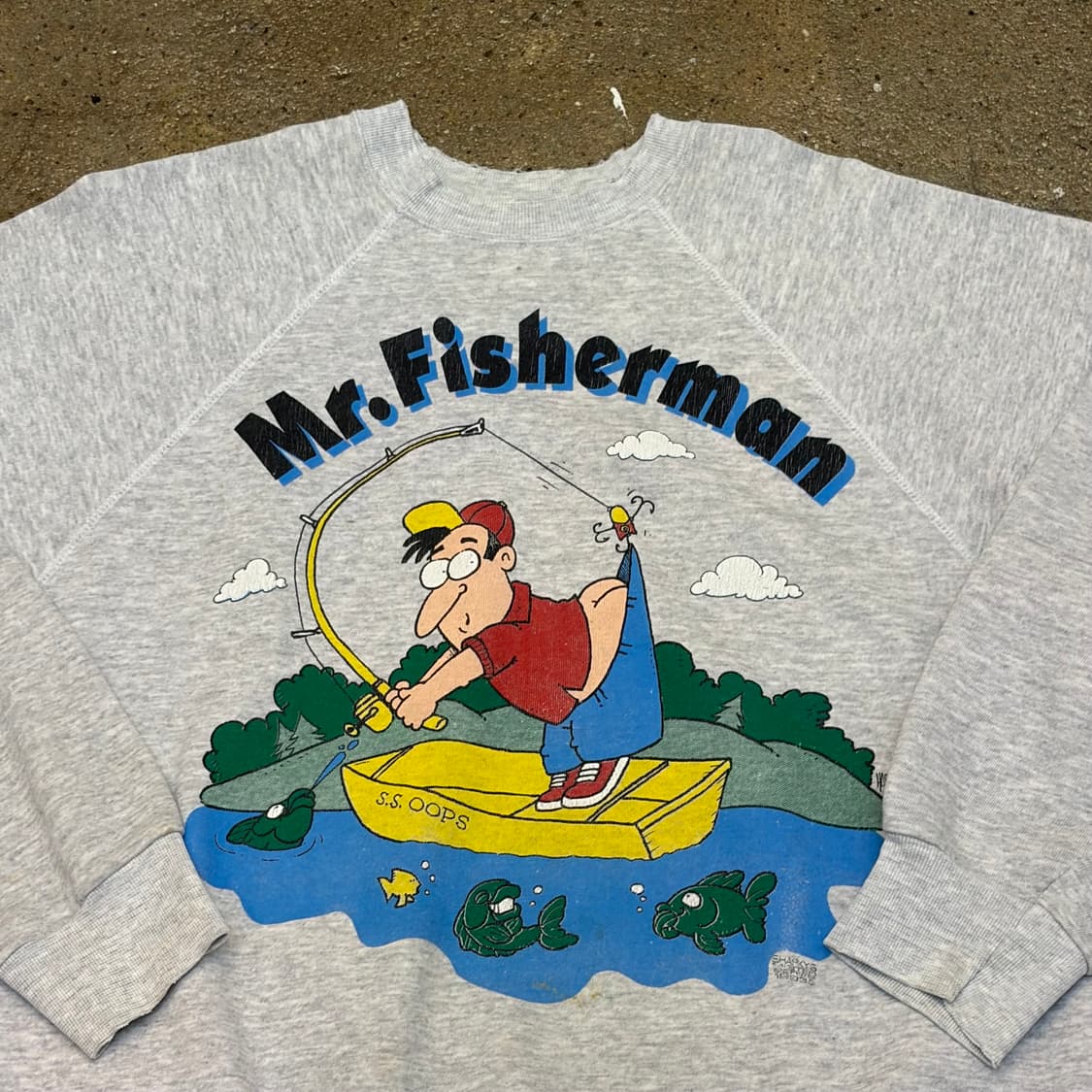 90s USA 미국 빈티지 툴텍스 피셔맨 맨투맨 상품이미지3