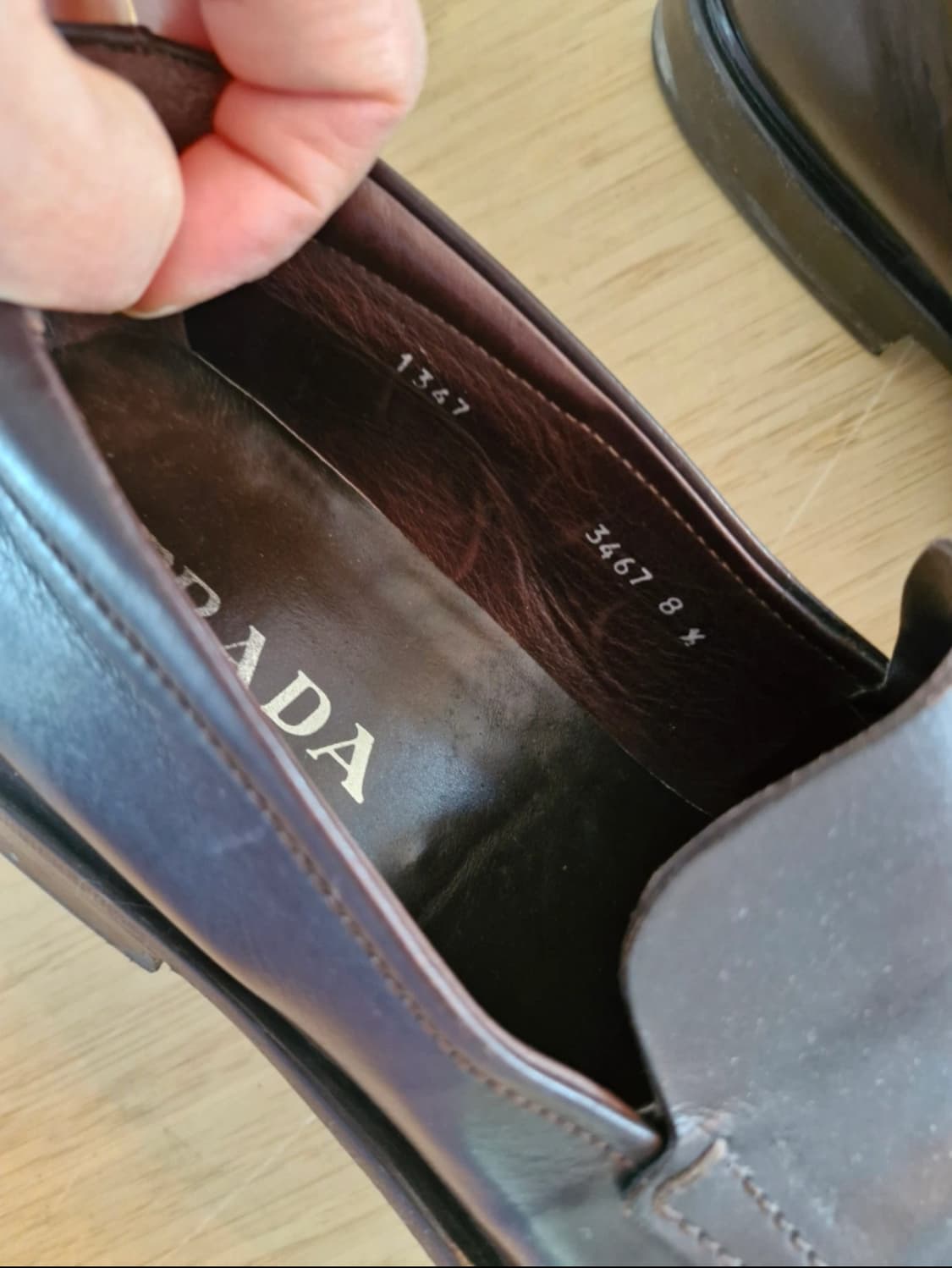 프라다 브라운 로퍼 상품이미지4