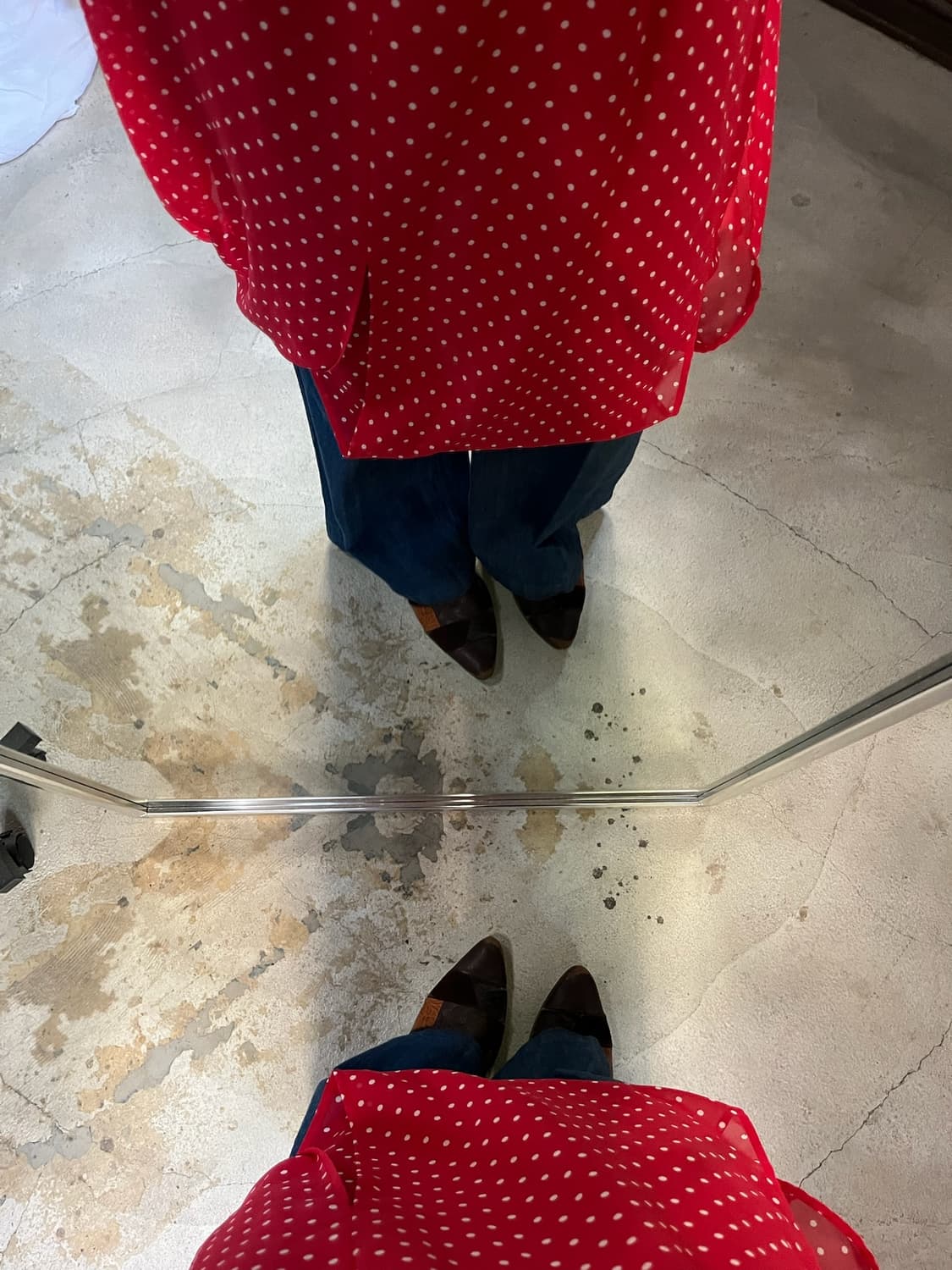 JUNYA WATANABE dot red dress 상품이미지8