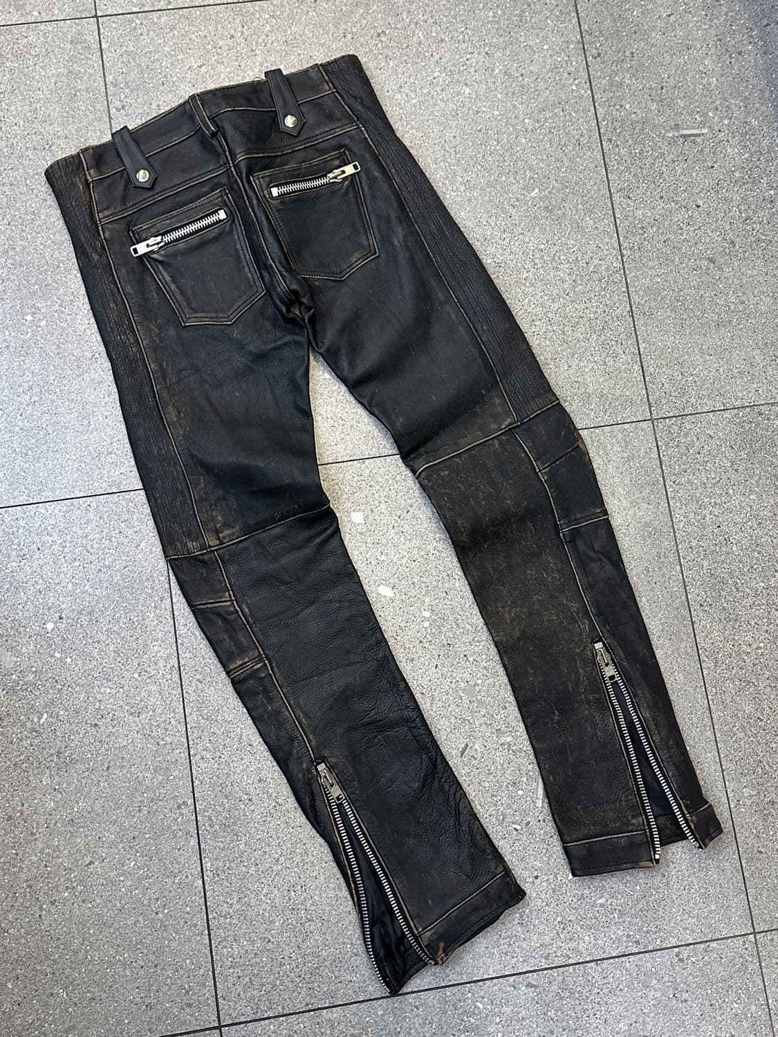 매드 카우 레더 바이커 팬츠 상품이미지2