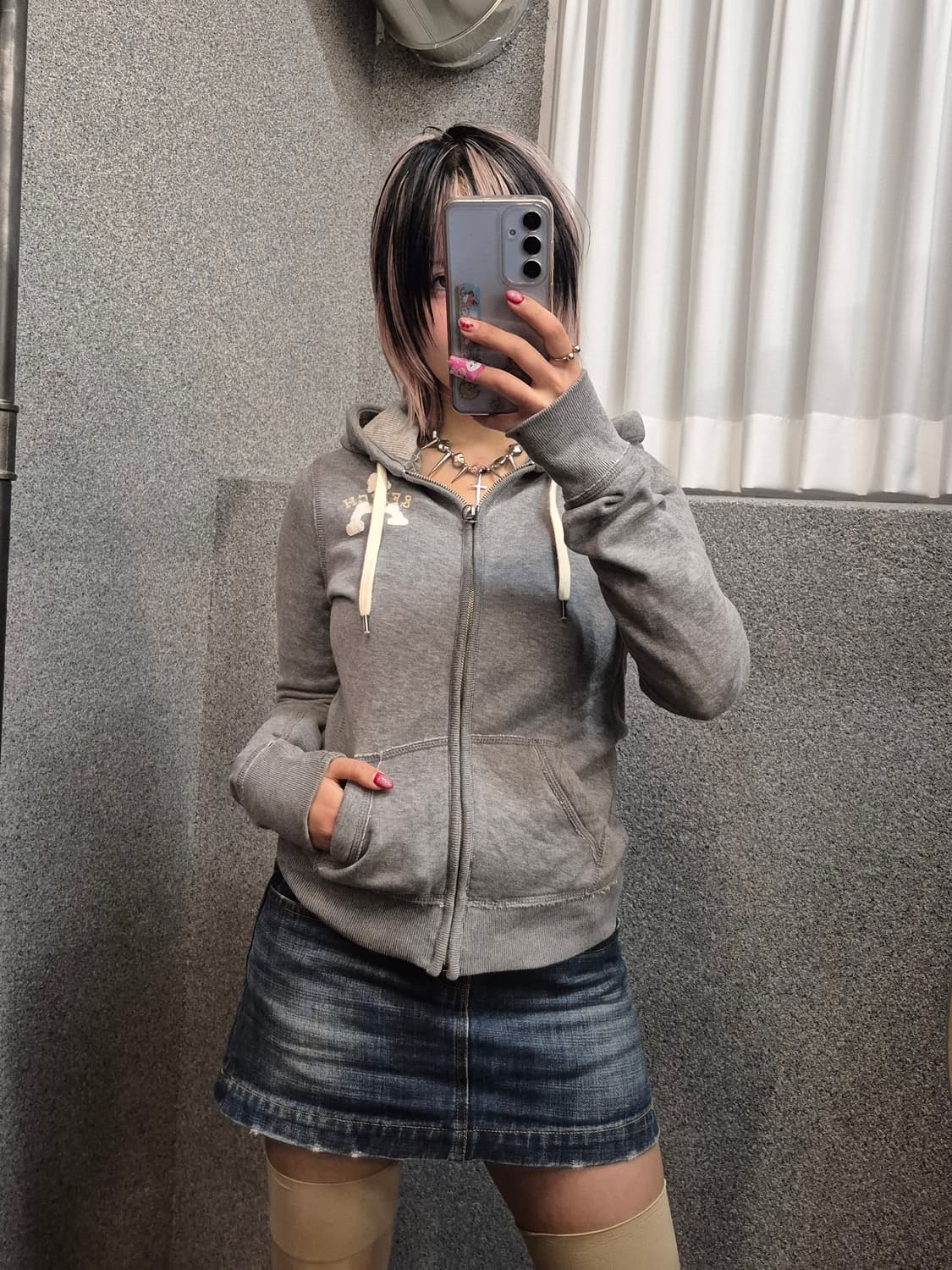 ABERCROMBIE GRAY HOODIE ZIPUP  상품이미지2