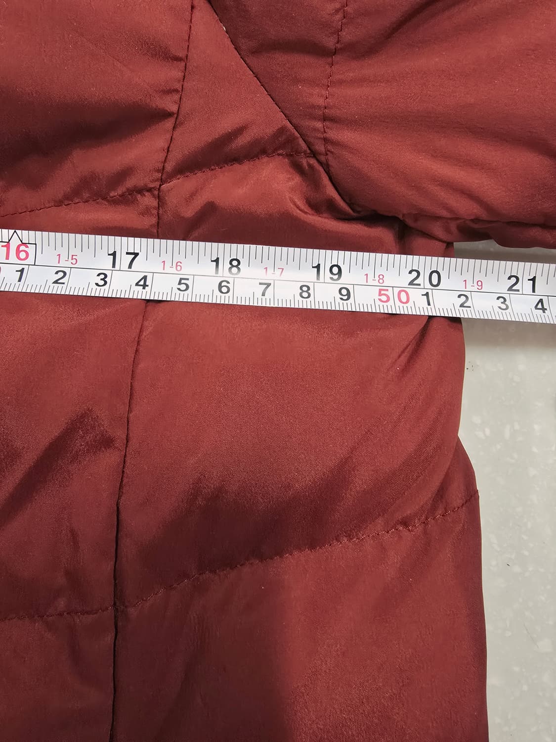 올리비아로렌 프리미엄 와인색 밍크퍼 다운패딩 코트 상품이미지6