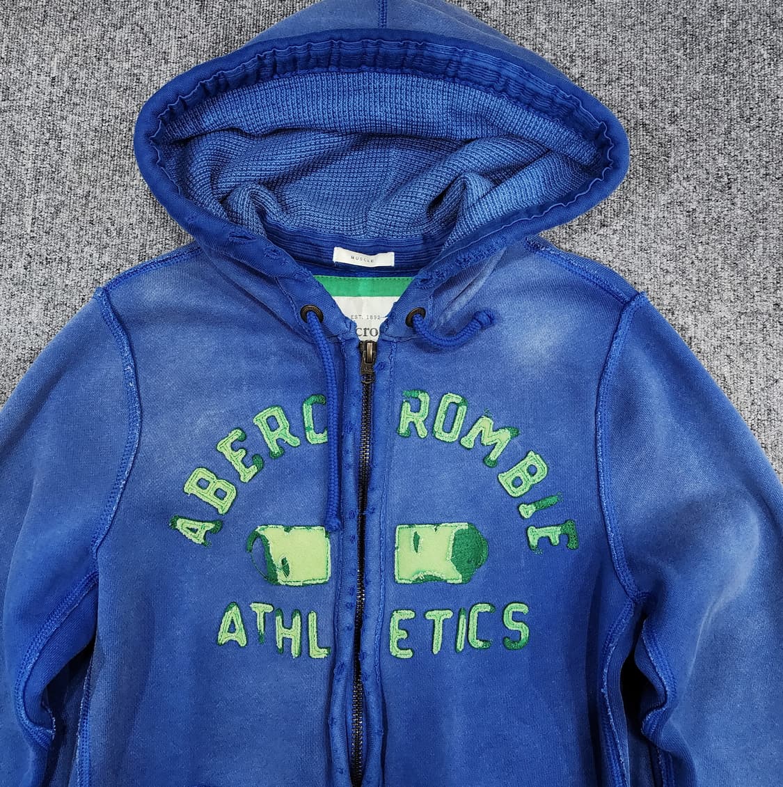 아베크롬비 빈티지 워싱 기모 후드집업 M 상품이미지3