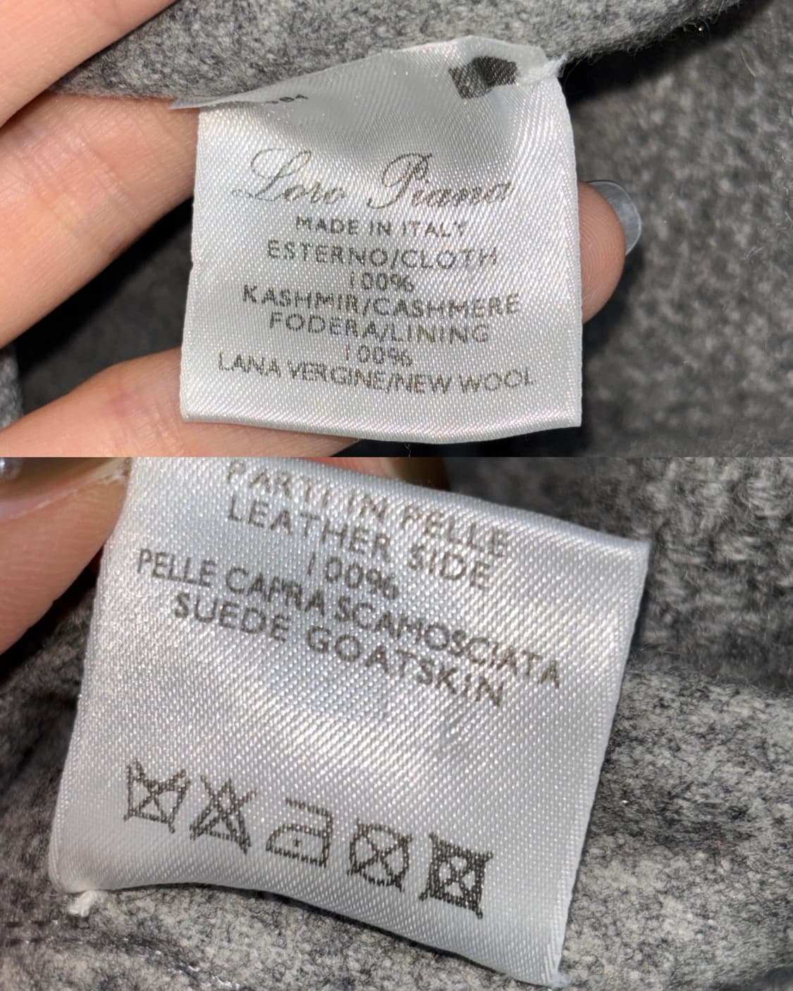 Loro piana 로로피아나 그레이 집업 가디건 상품이미지10