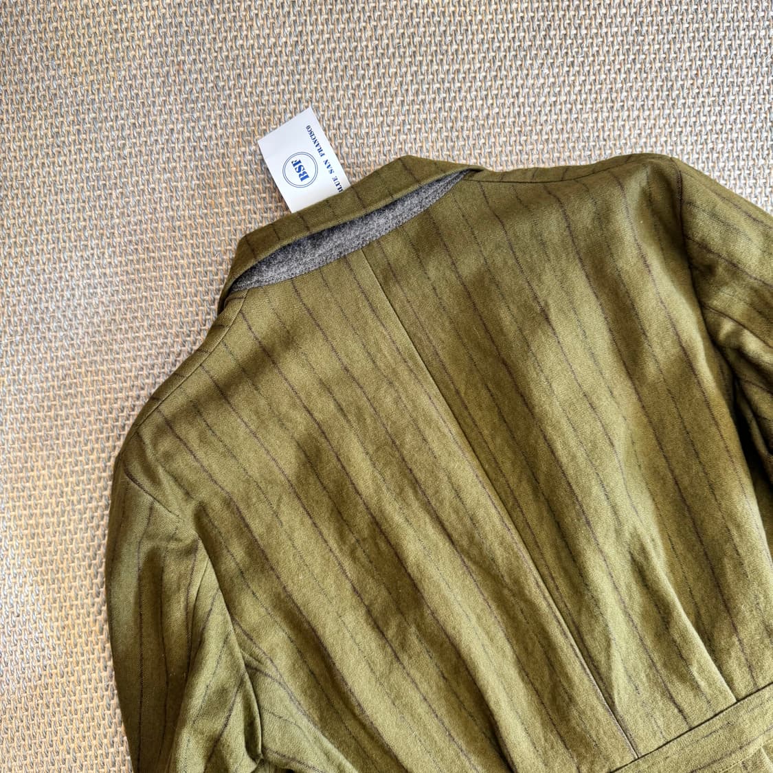 BSF 이탈리안 최상급 울 린넨 아메카지 블레이저 필드코트 숏코트 상품이미지8