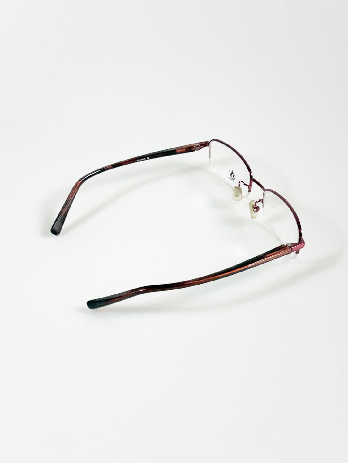 O.NICK 반무테 스퀘어 메탈 프레임 빈티지 안경 상품이미지4