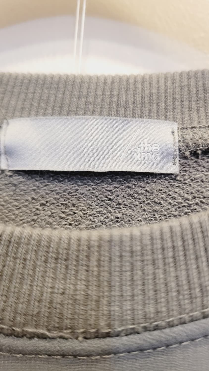 더일마 리본 맨투맨. 유니크데님스커트 상품이미지3