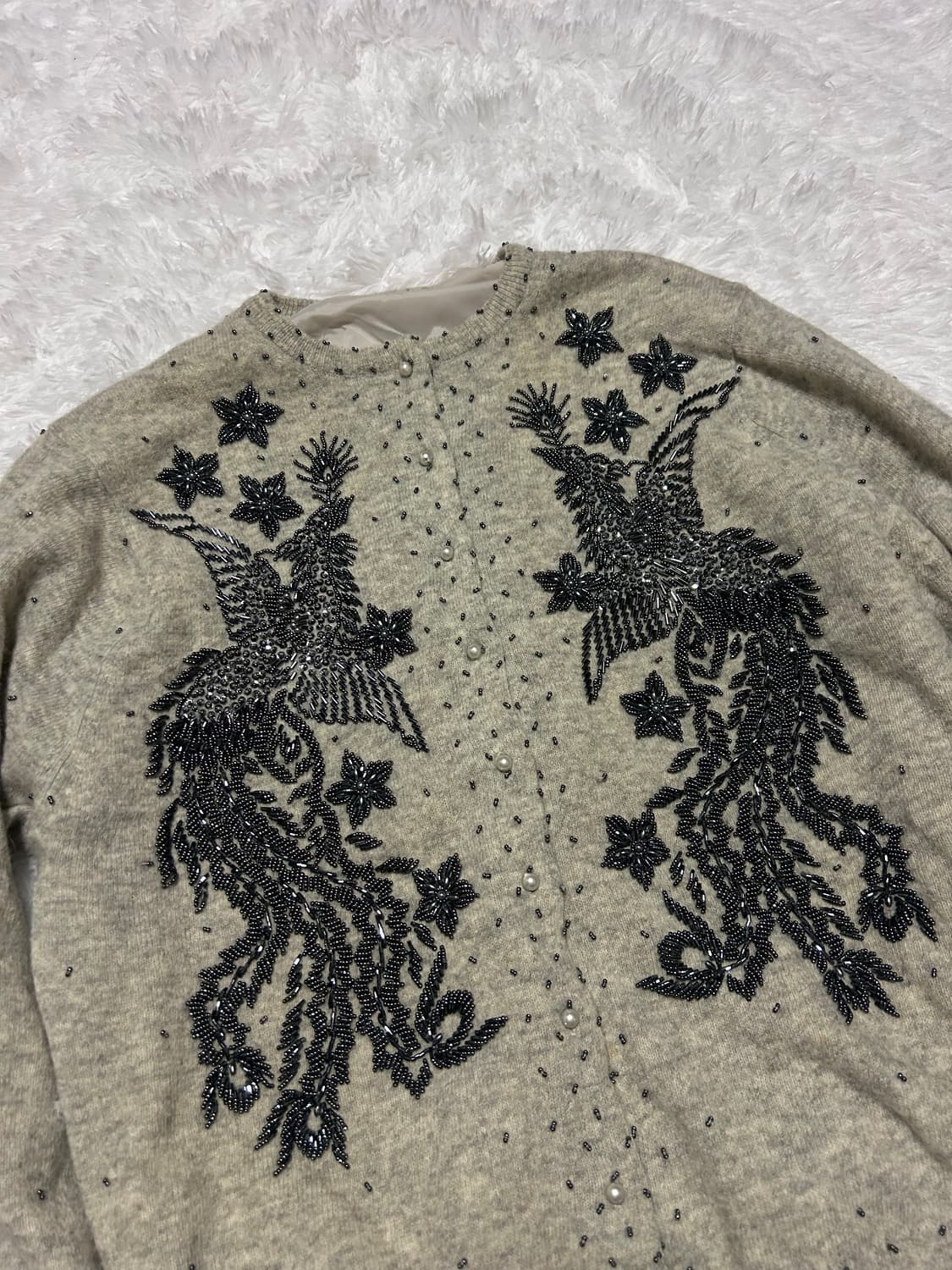 oriental cubic detailed knit cardigan  상품이미지3