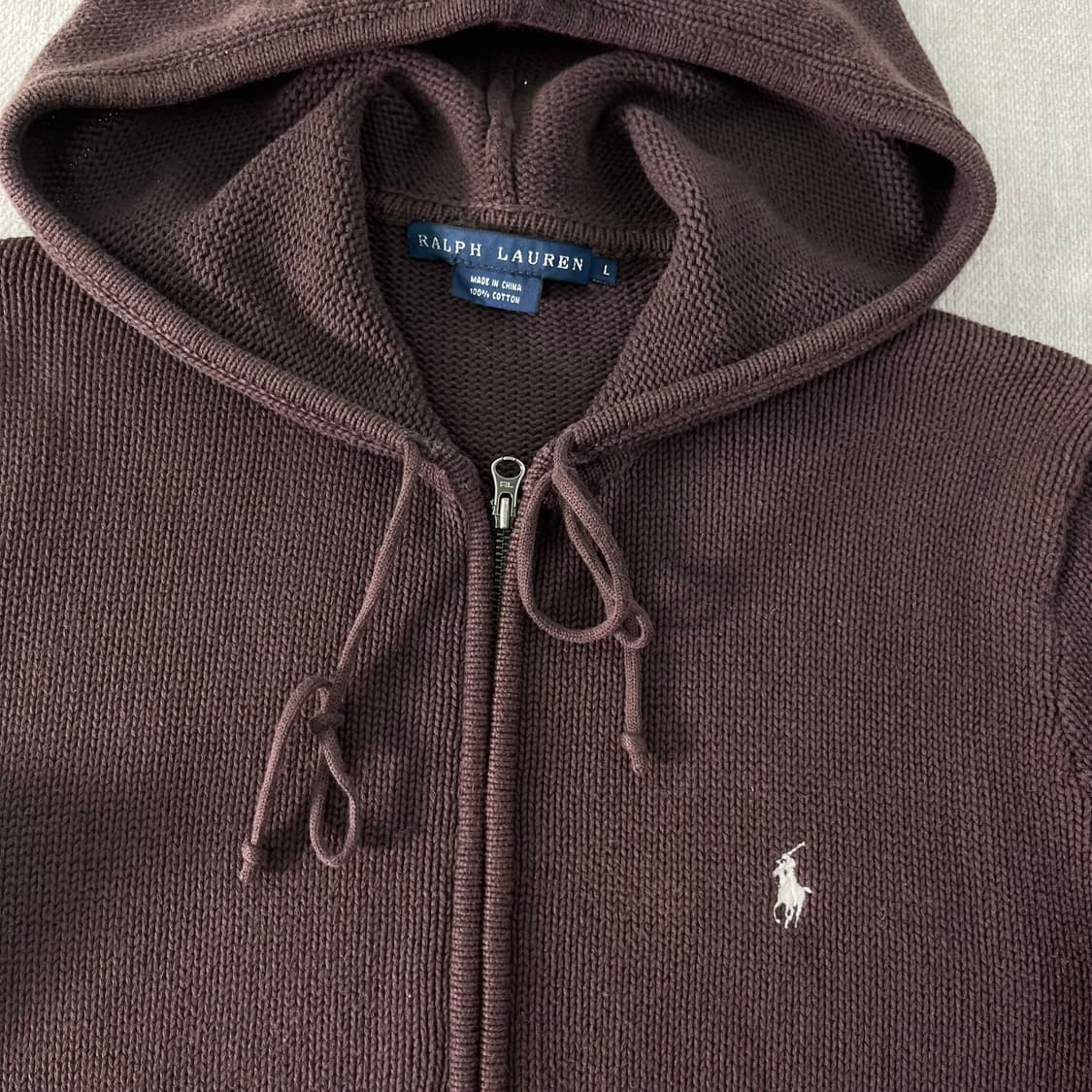 W 95 폴로랄프로렌 스몰포니 니트 후드집업 상품이미지2