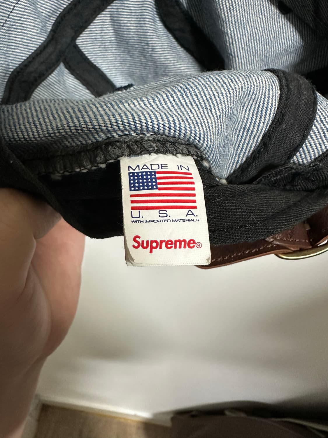 슈프림 워시드 치노 트윌 캠프캡 데님 - 23FW 상품이미지5