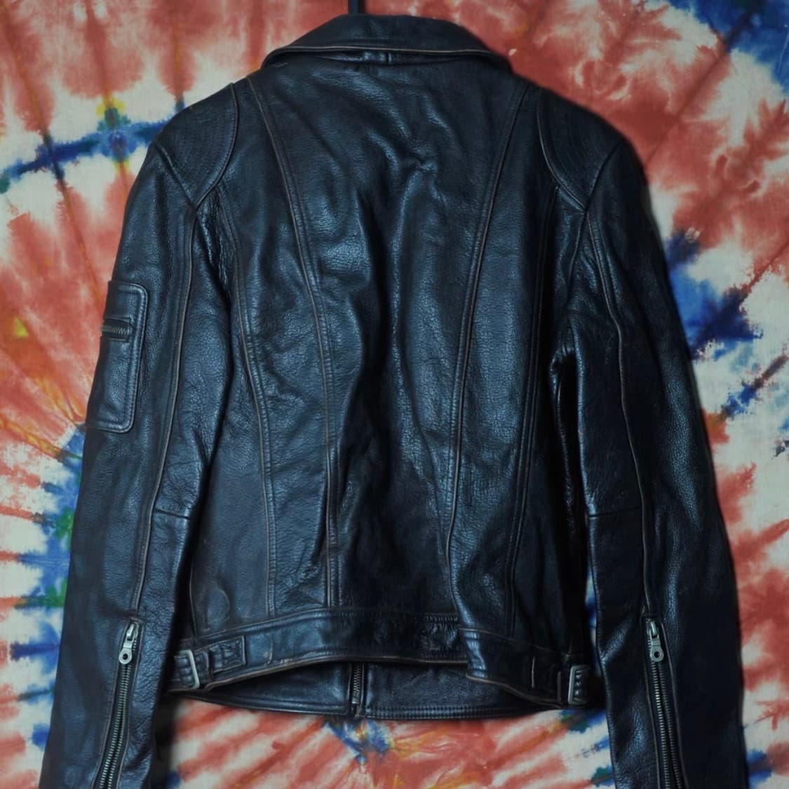 Harley Davidson 리얼 카우하이드 바이커 자켓 표기 사이즈 - 상품이미지2