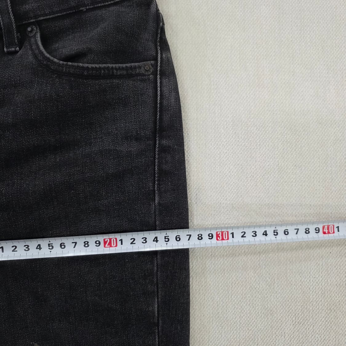 [W30 L32] 리바이스 511 흑청 워싱 데님 팬츠 바지 1229J 상품이미지10