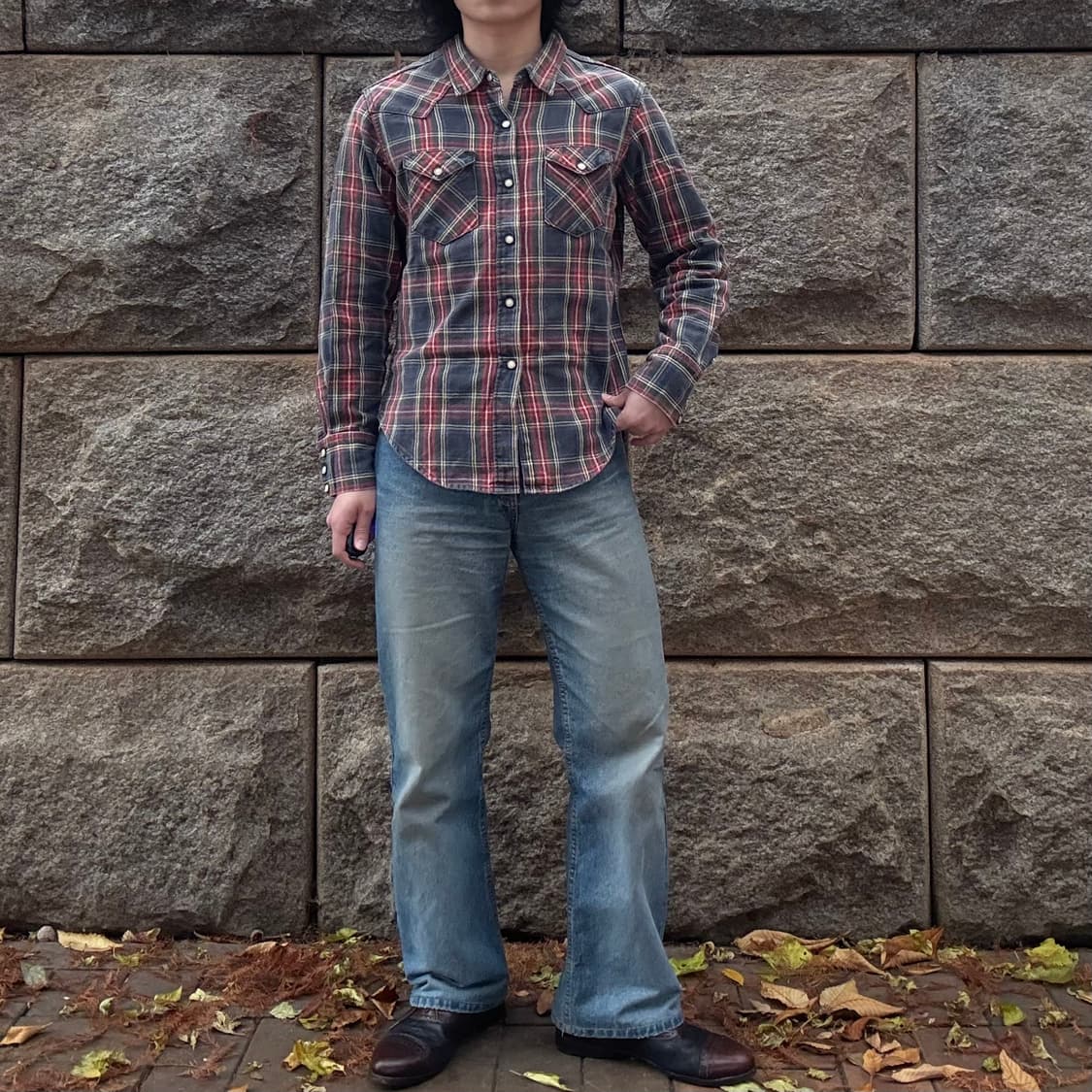 UES 헤비 브러시드 플란넬 웨스턴 셔츠 상품이미지3