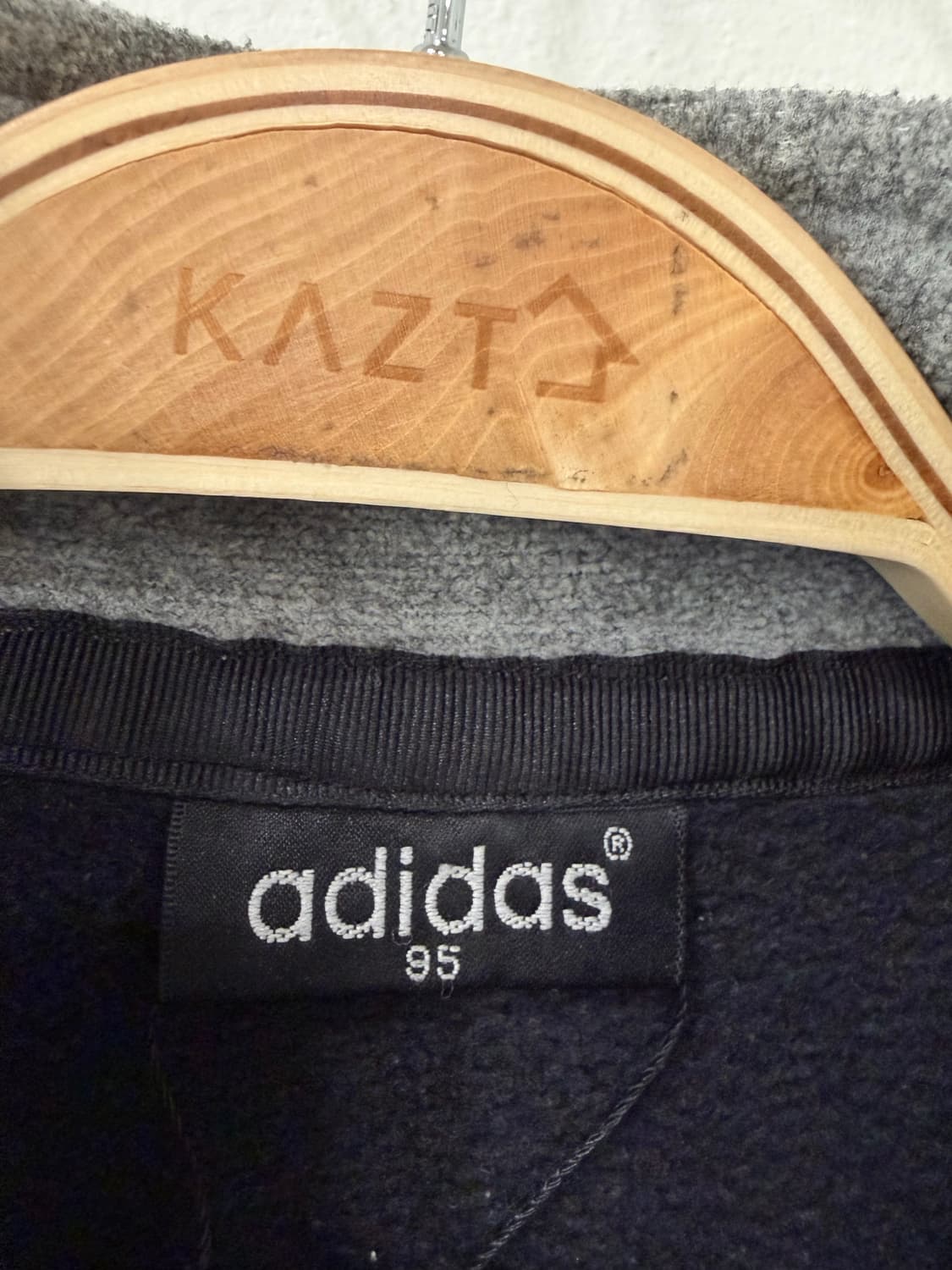 403. 아디다스 올드스쿨 빈티지 후리스 반집업 상품이미지2