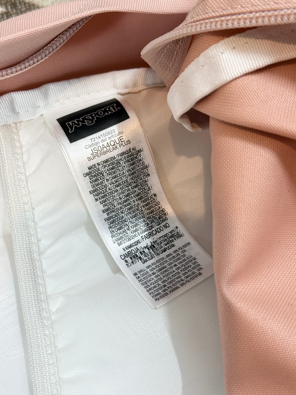 잔스포츠 백팩 핑크 상품이미지6