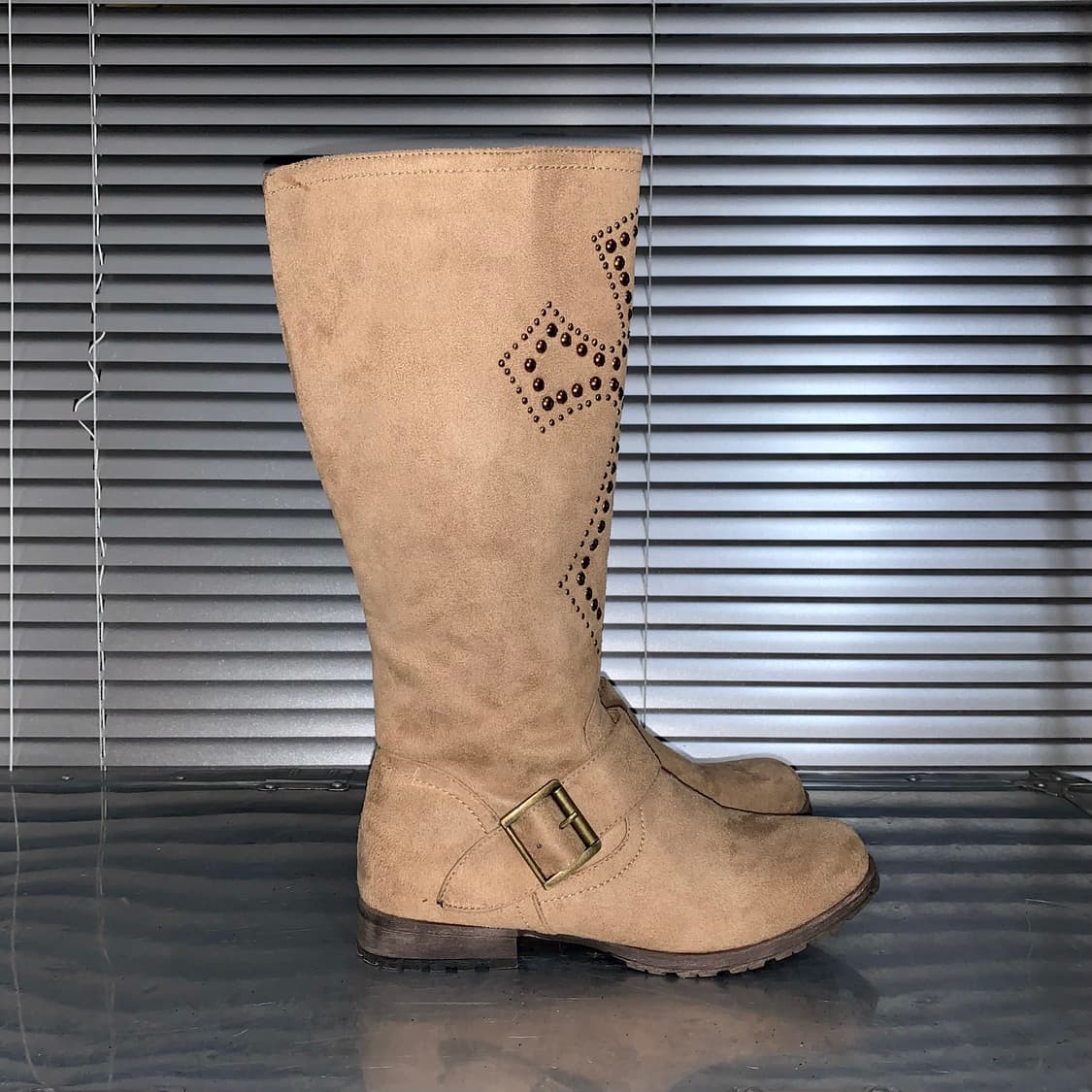 00s 크로스 인조 스웨이드 라이딩 부츠 상품이미지5