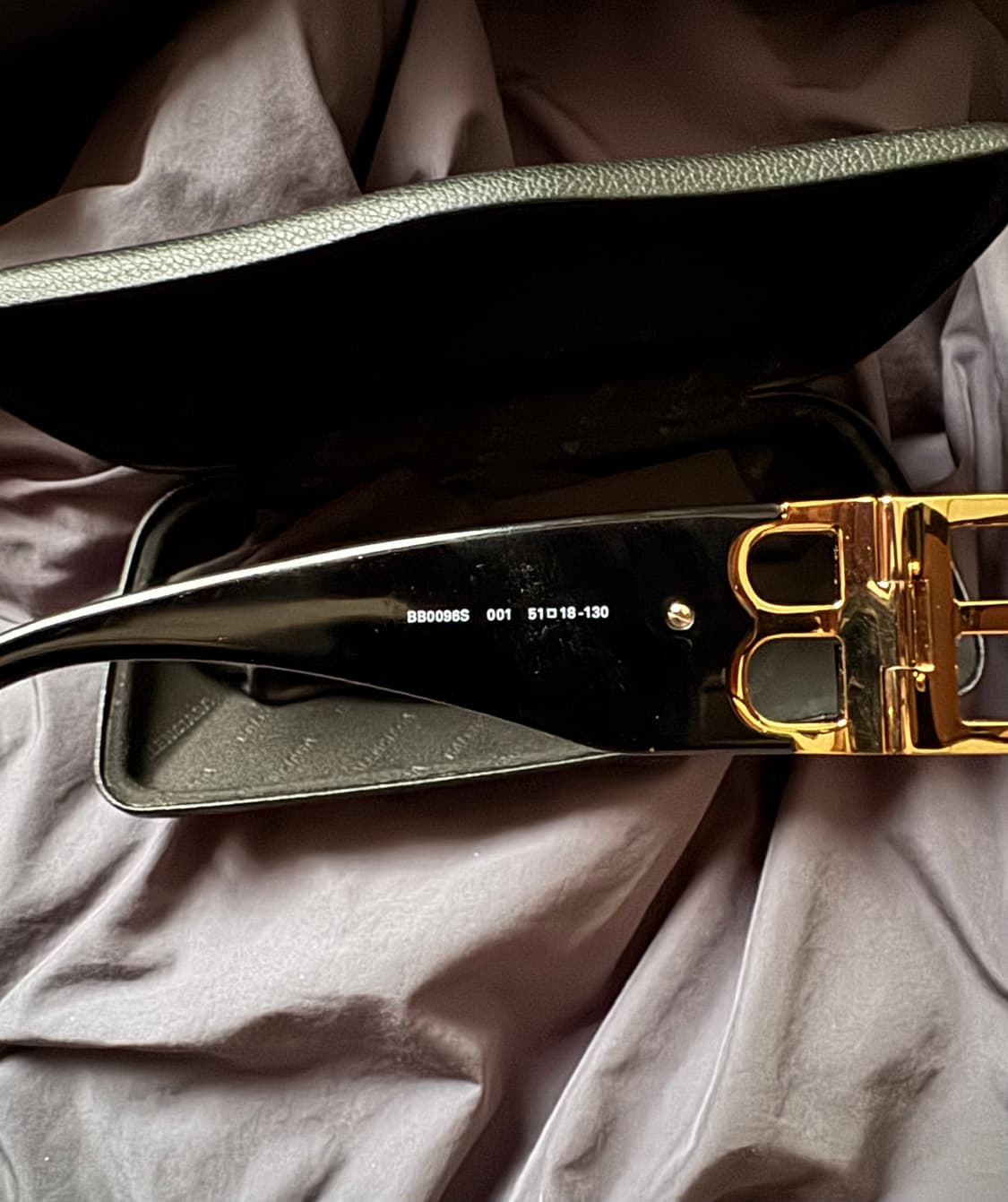 발렌시아가 다이내스티 렉탱글 선글라스 블랙 상품이미지4