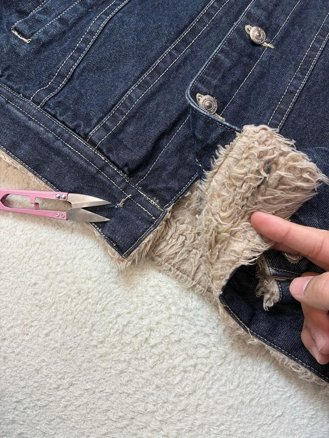 CK 캘빈클라인 00's 양털 쉐르파 데님 자켓 PN6005 상품이미지6