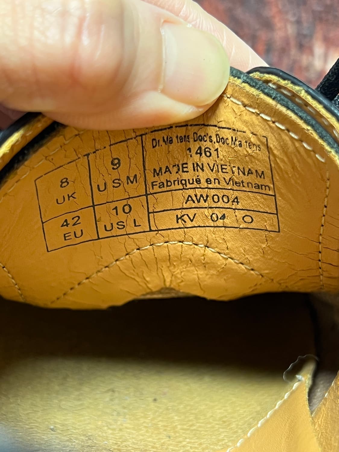 [270] 닥터마틴 1461 블랙 스무스레더 42 상품이미지5