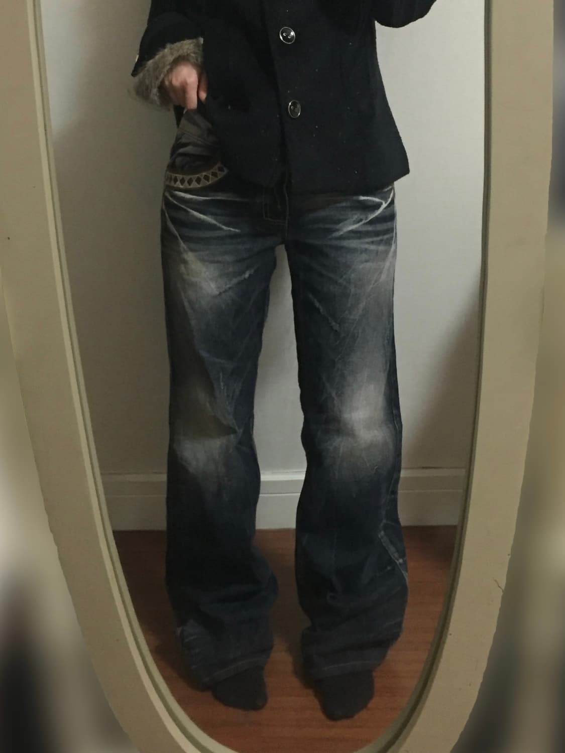 Vintage washed denim pants 상품이미지4