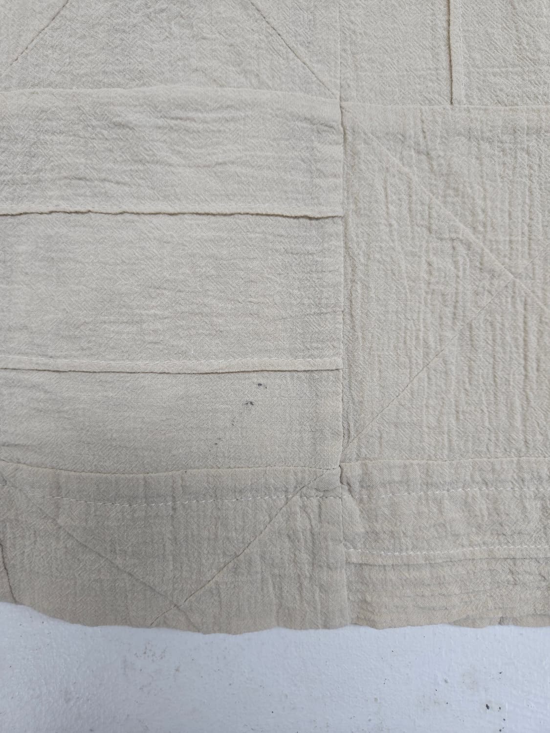 하이 스포팅기어 베이지 랩 스커트 패치워크 디자인 이세이미야케 상품이미지6